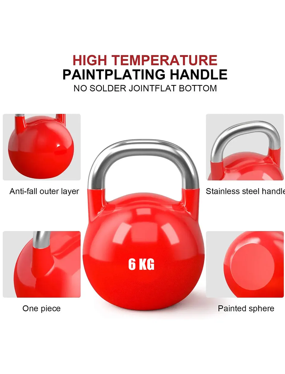 1441 Fitness Cast Iron Competition Kettlebell 4 Kg to 28 Kg