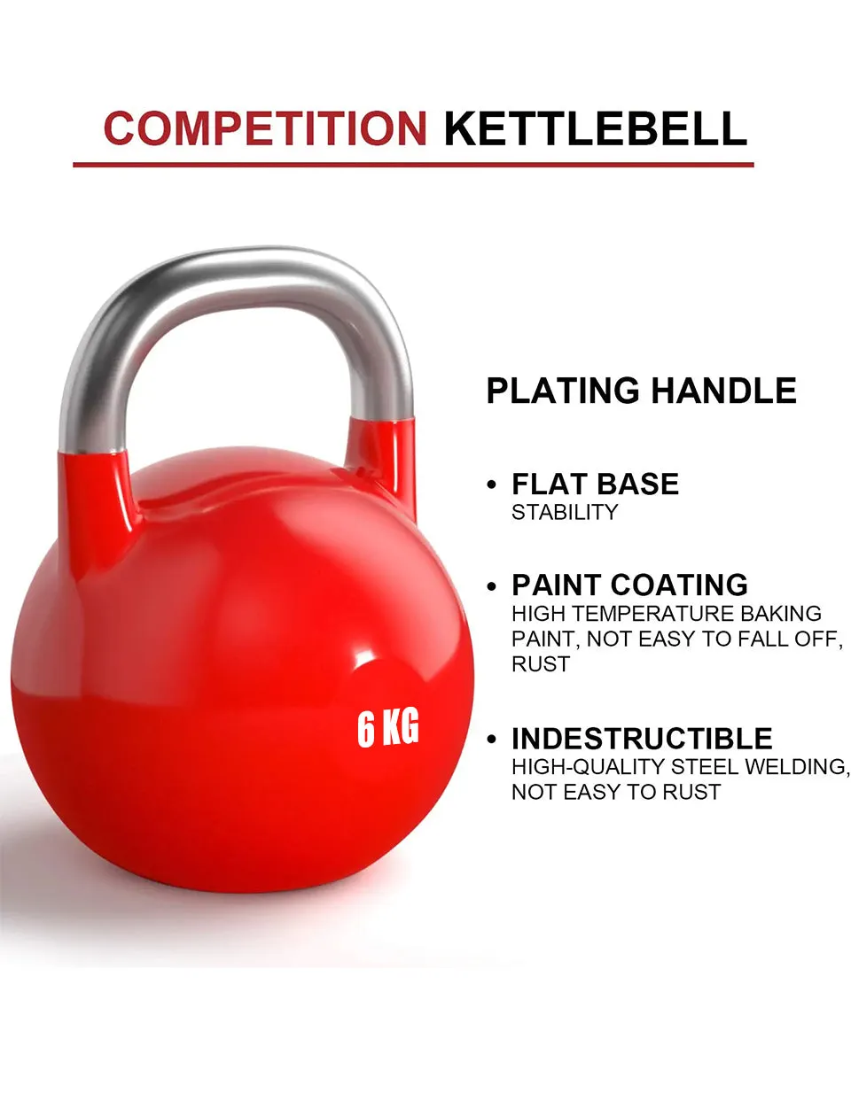 1441 Fitness Cast Iron Competition Kettlebell 4 Kg to 28 Kg