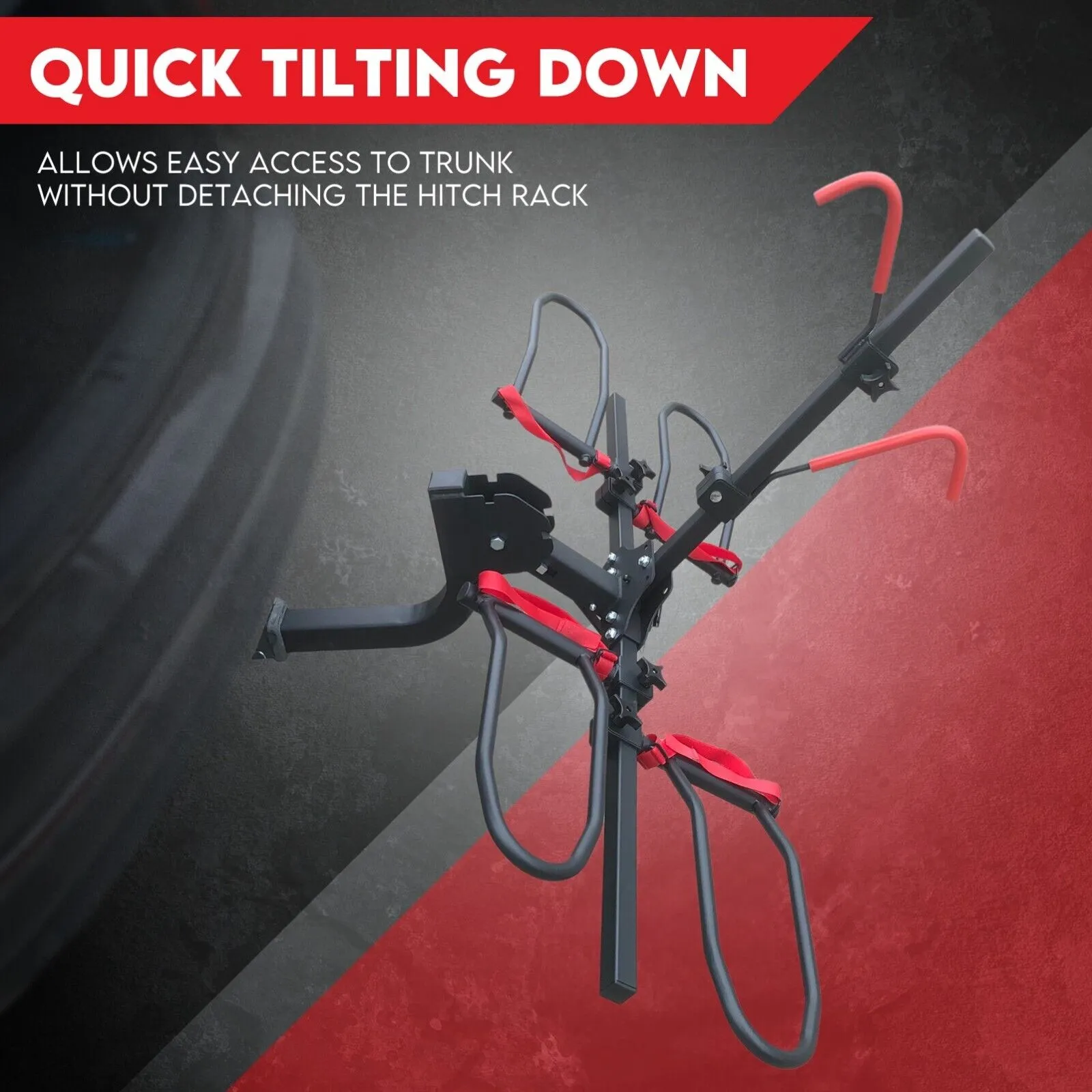 2-Bike Rack for Car SUV | Rear Bicycle Holder Carrier Hitch Mount Platform Holder