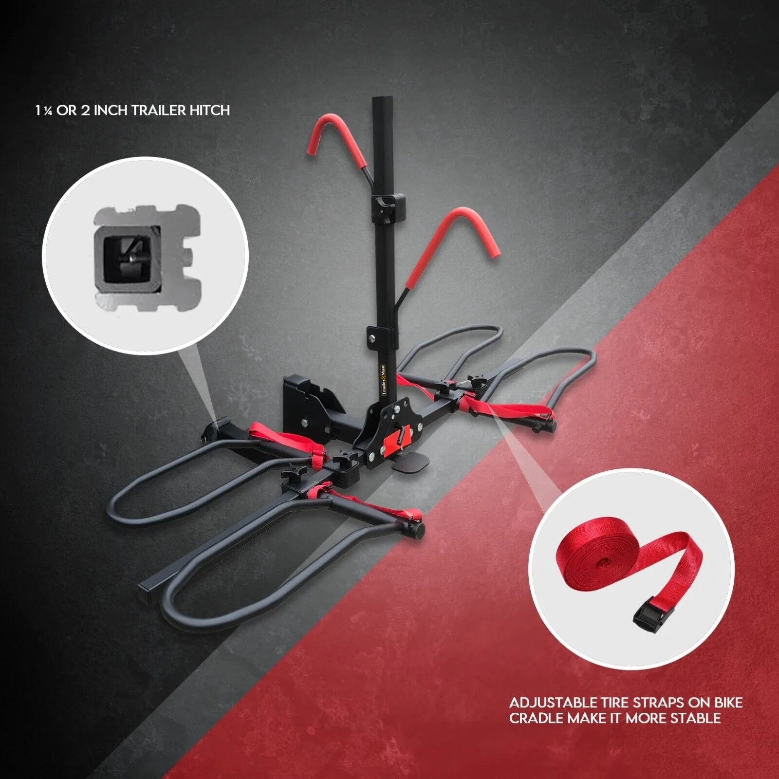 2-Bike Rack for Car SUV | Rear Bicycle Holder Carrier Hitch Mount Platform Holder