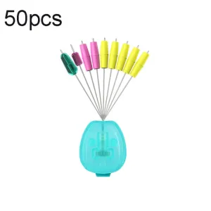 50pcs Drum Type Space Bean Fishing Gear Supplies for Fishing Rods, Size: XL(5 2 2 Yellow)