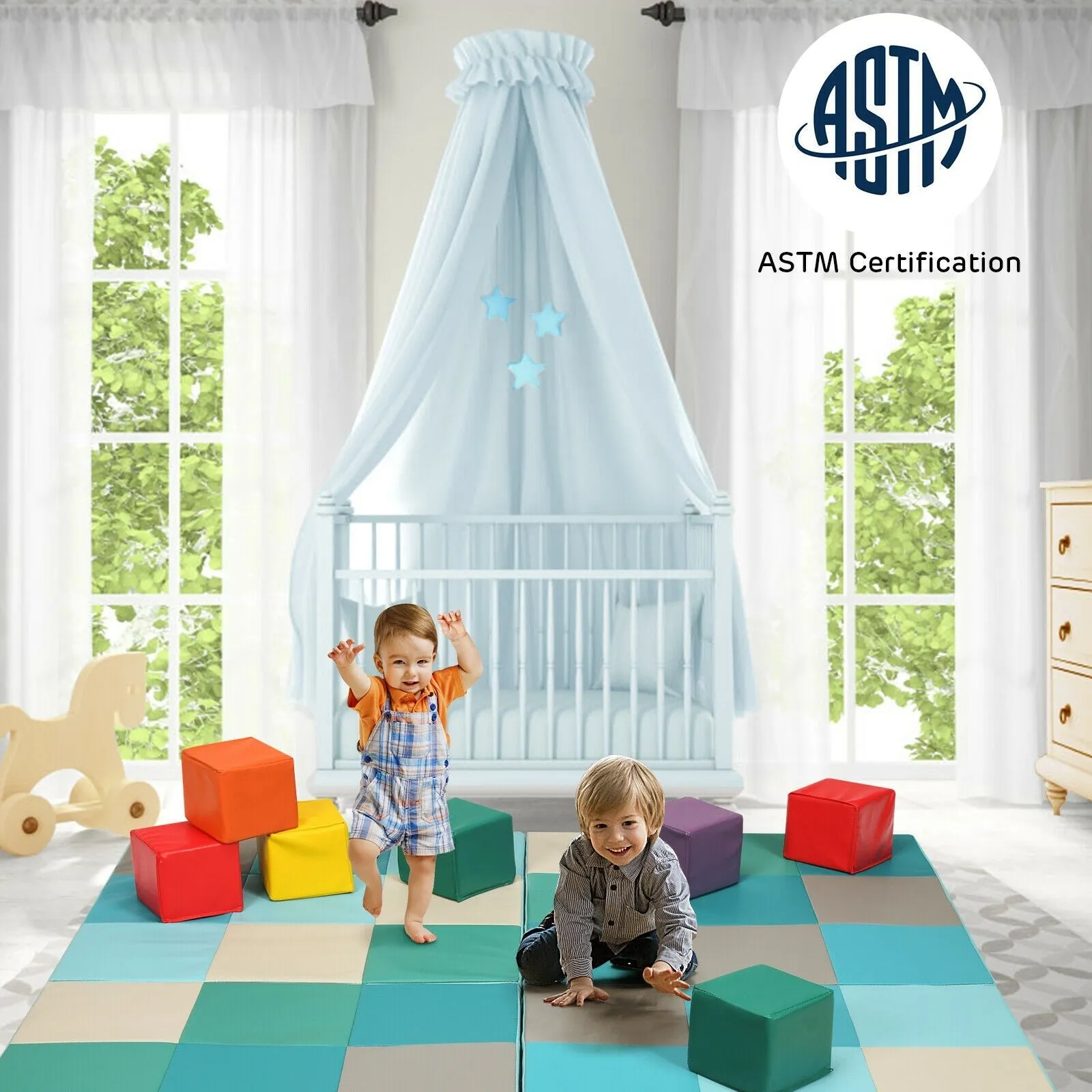 58" Foldable Foam Play Mat