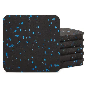 6 Pcs Exercise Equipment Rubber Mats for Home Gym Floor Cover Pads