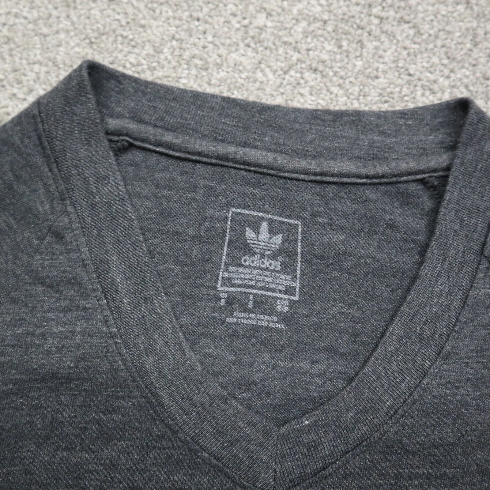 Adidas San Antonio Mens Sports T-Shirt Short Sleeves Crew Neck Black Size Small