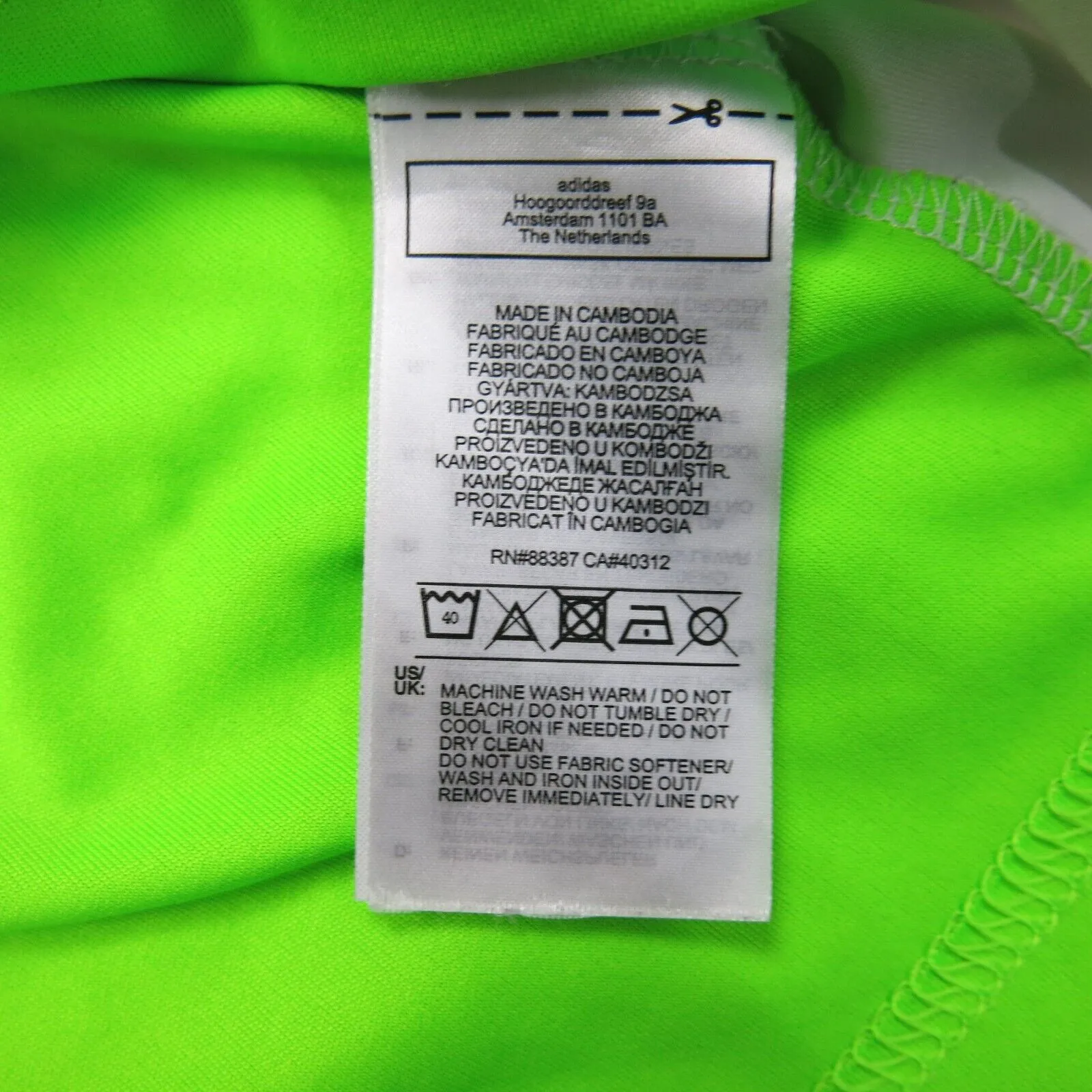 Adidas Women Pullover Sports T Shirt Short Sleeve Crew Neck Green White SZ Small