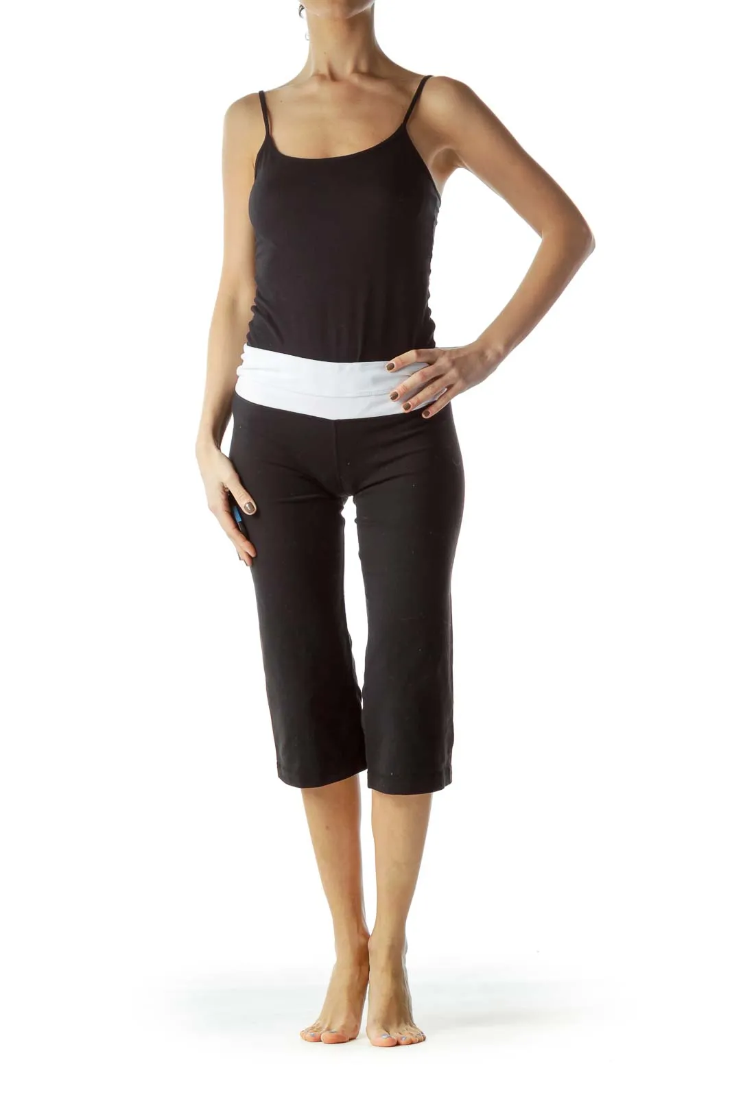 Black Stretchy Capri Yoga pants