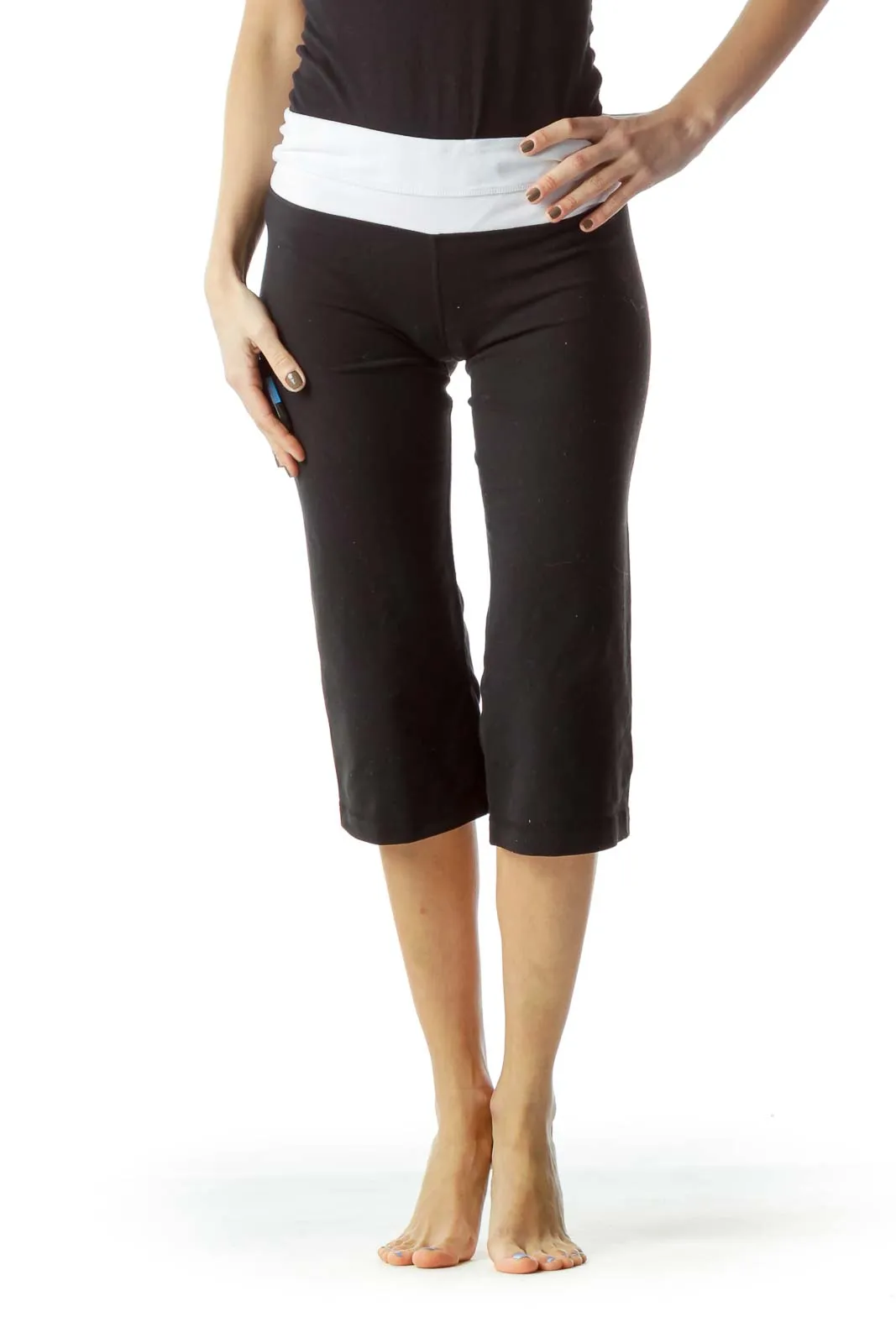 Black Stretchy Capri Yoga pants