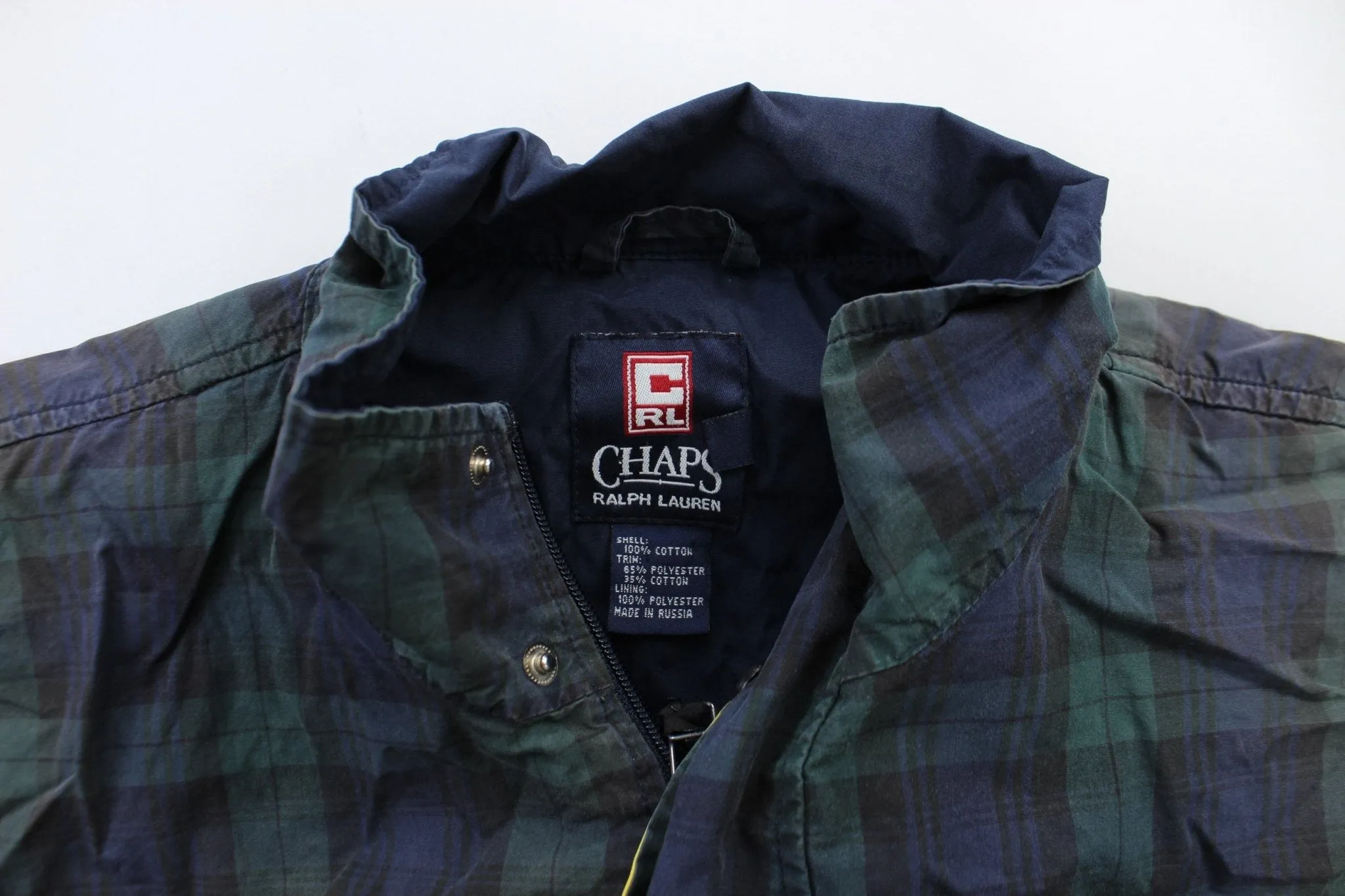 Chaps Ralph Lauren Embroidered Plaid Jacket