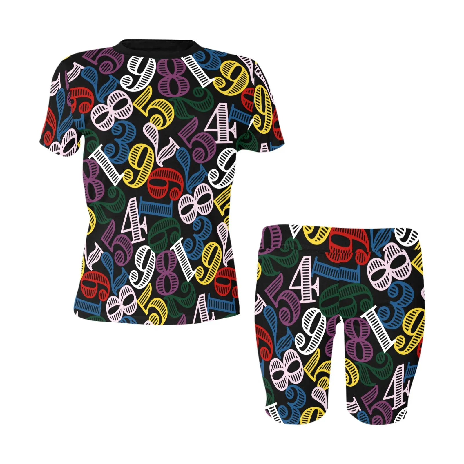 color number 9k Women's Short Yoga Set