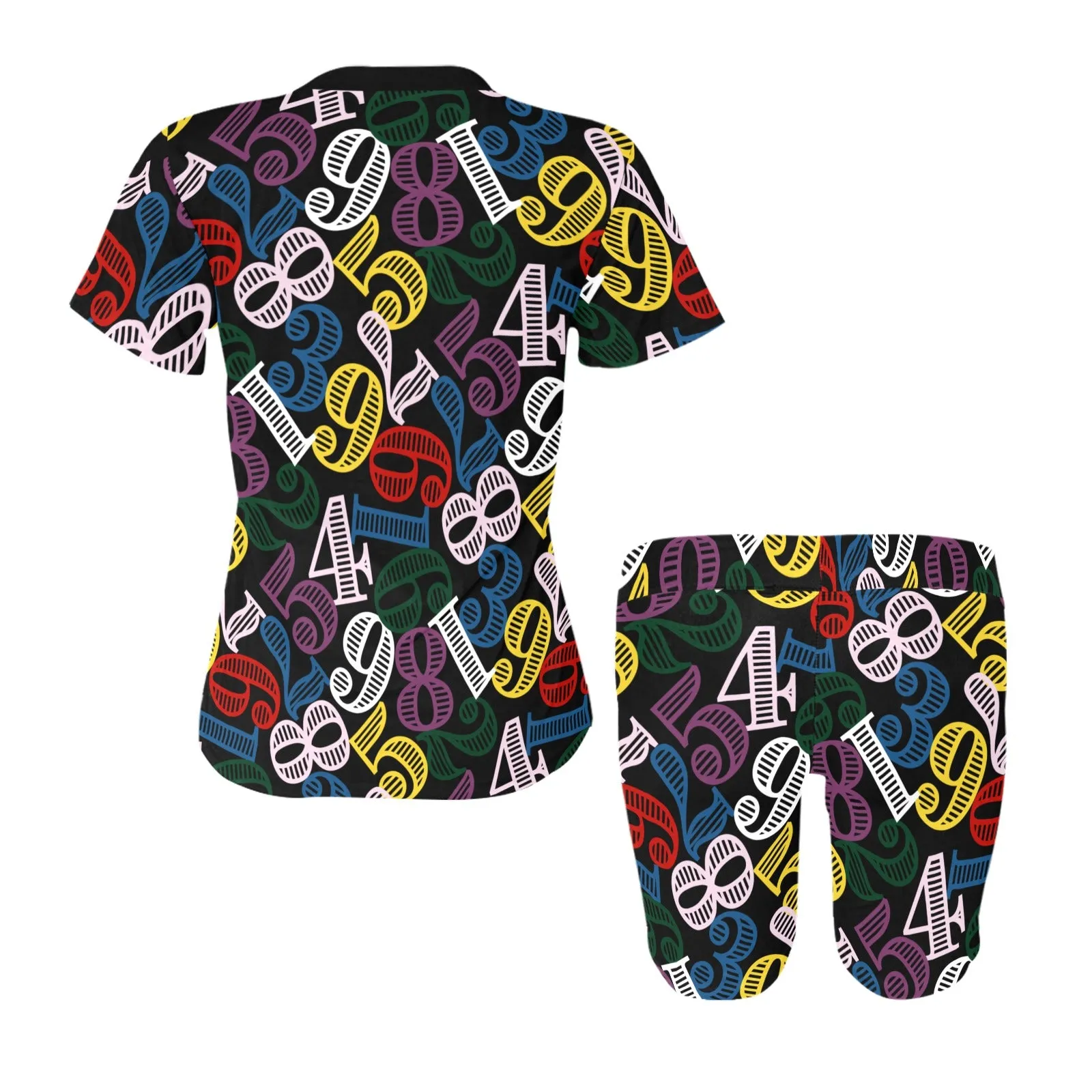 color number 9k Women's Short Yoga Set