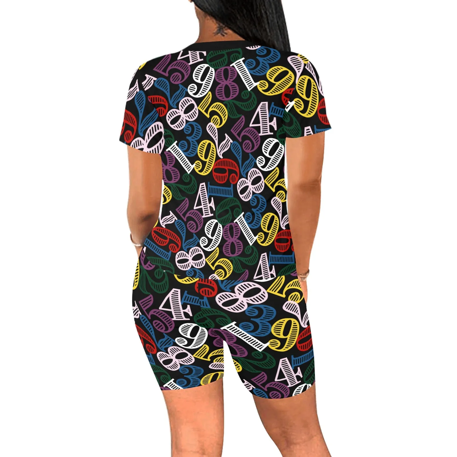 color number 9k Women's Short Yoga Set