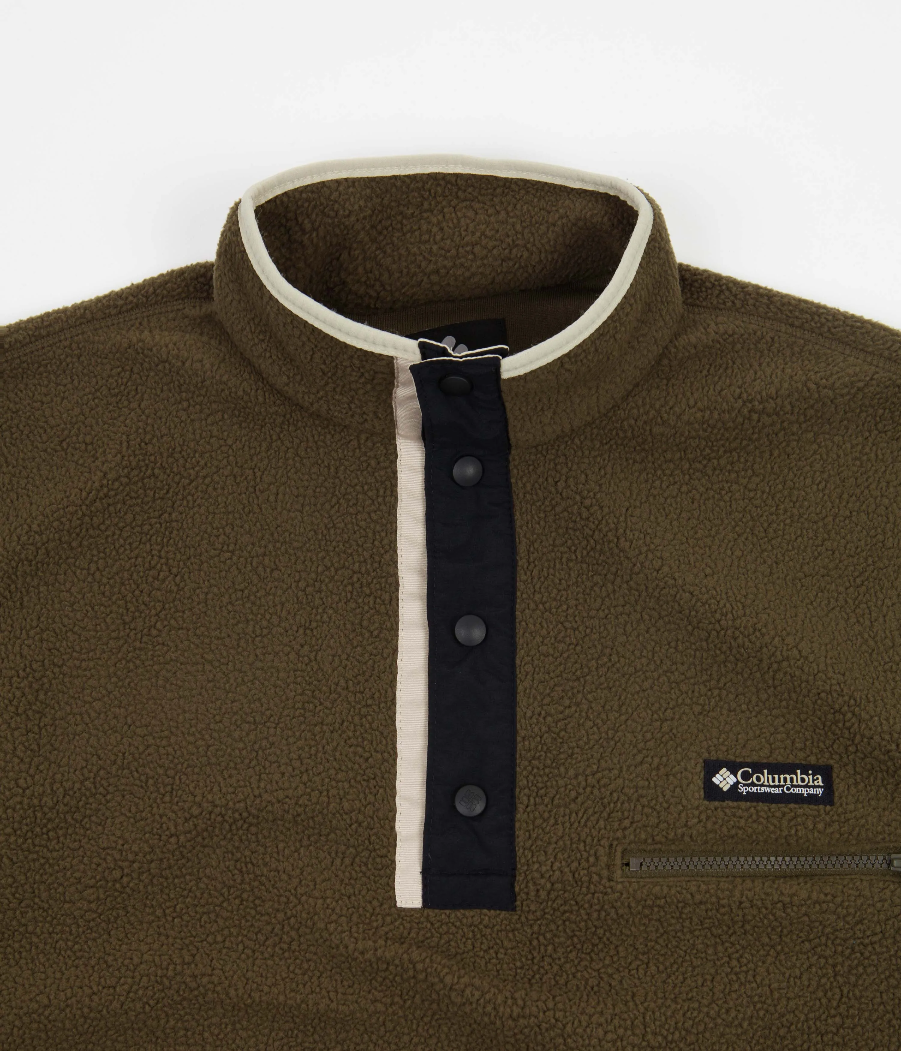Columbia Helvetia Half Snap Fleece - Olive Green