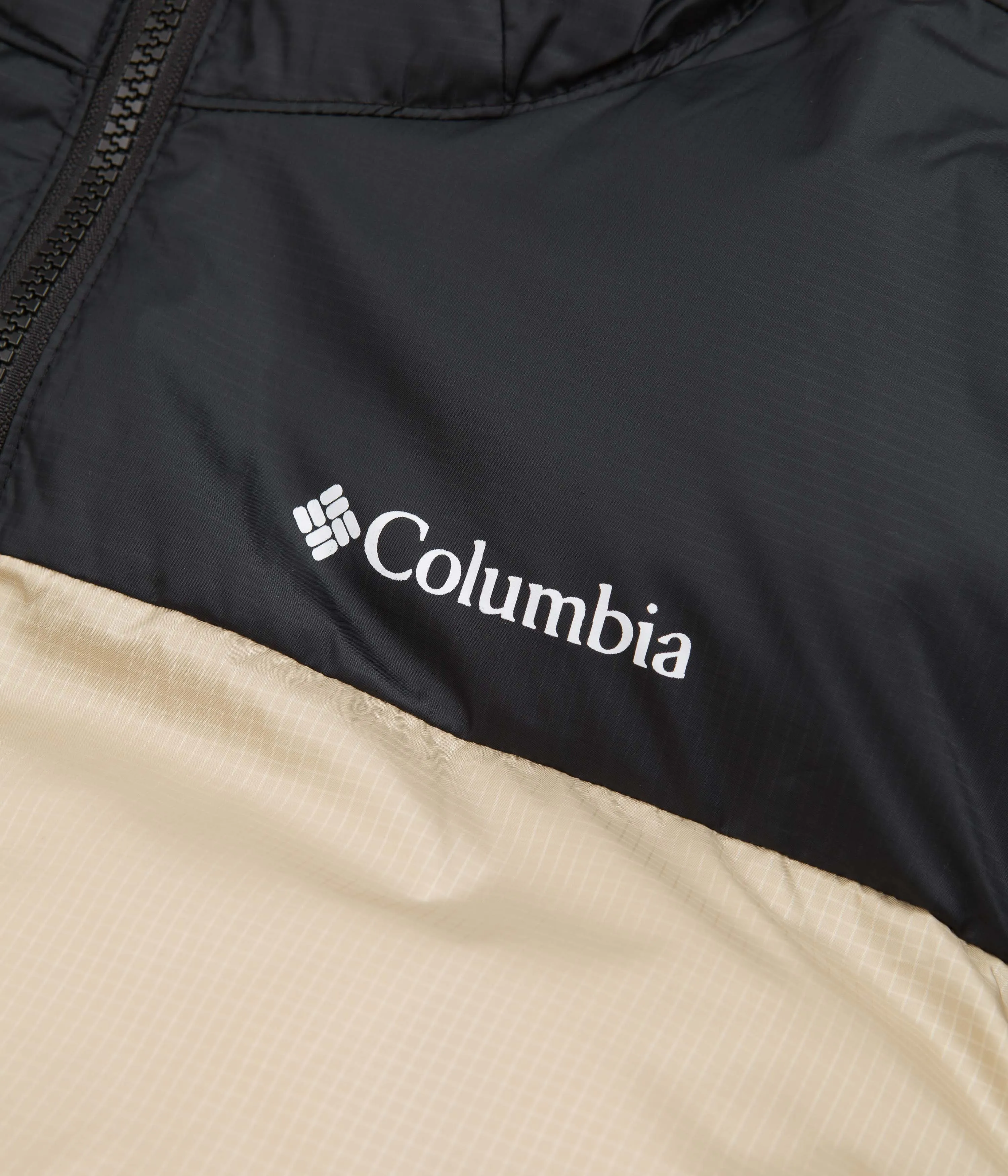 Columbia Puffect Hooded Jacket - Ancient Fossil / Black