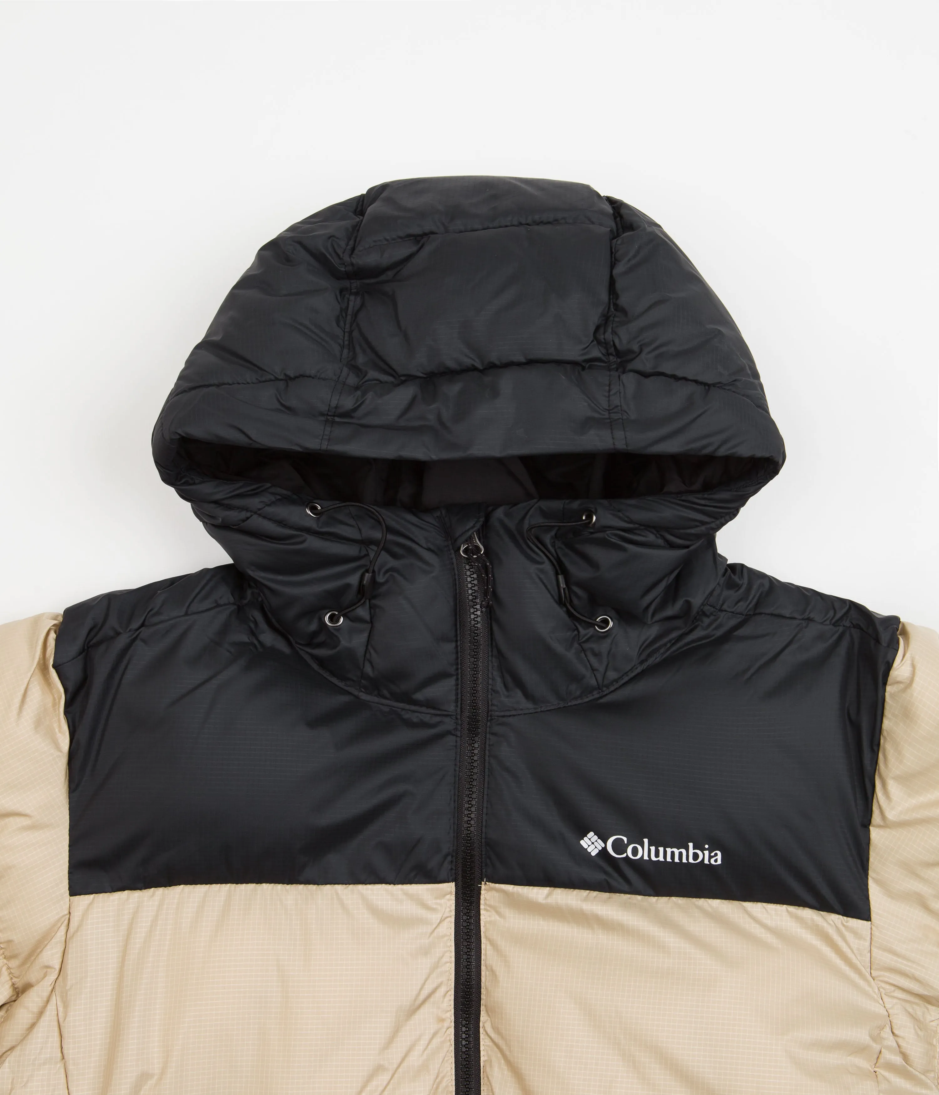 Columbia Puffect Hooded Jacket - Ancient Fossil / Black