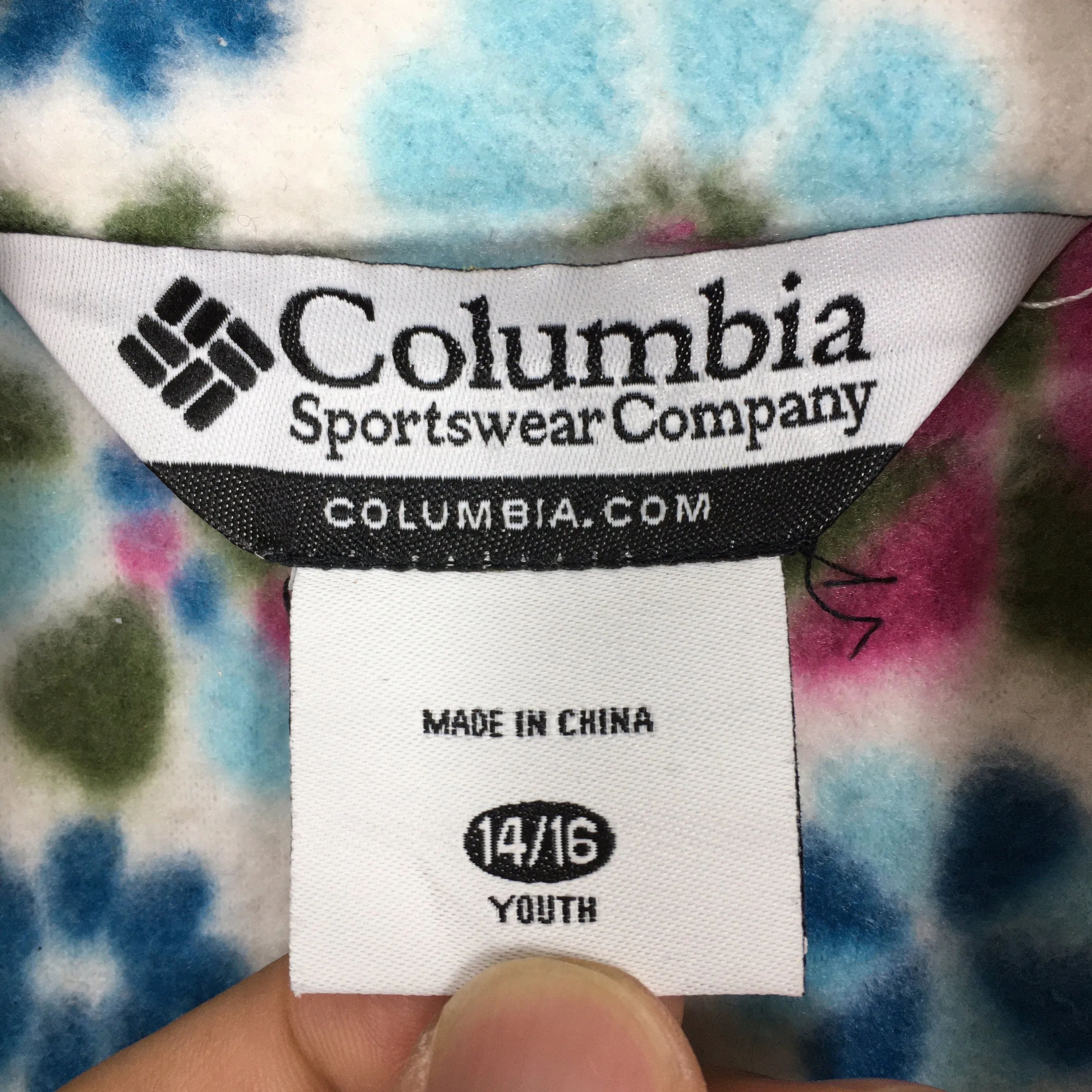 Columbia Sportwear Floral Fleece Jacket Small
