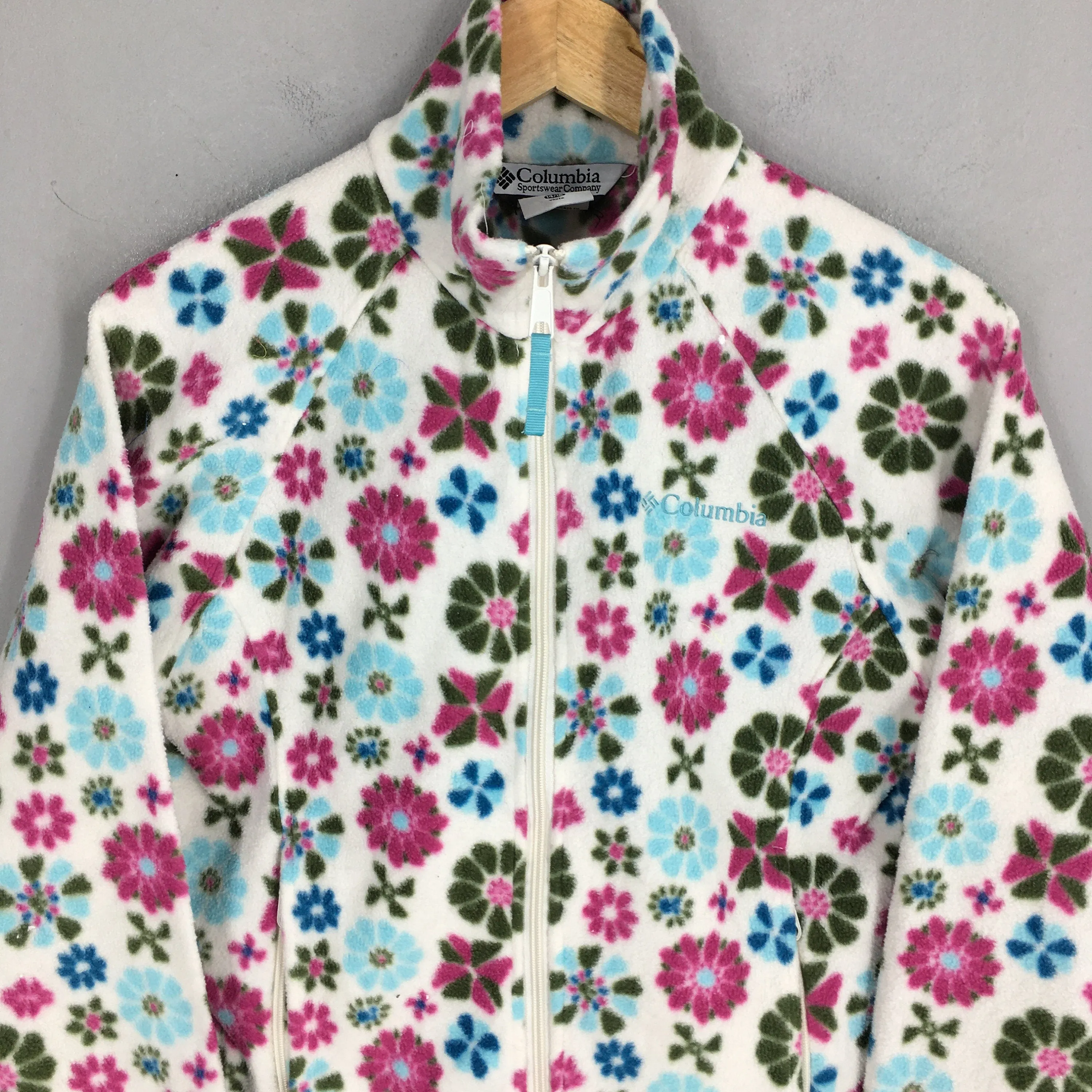 Columbia Sportwear Floral Fleece Jacket Small