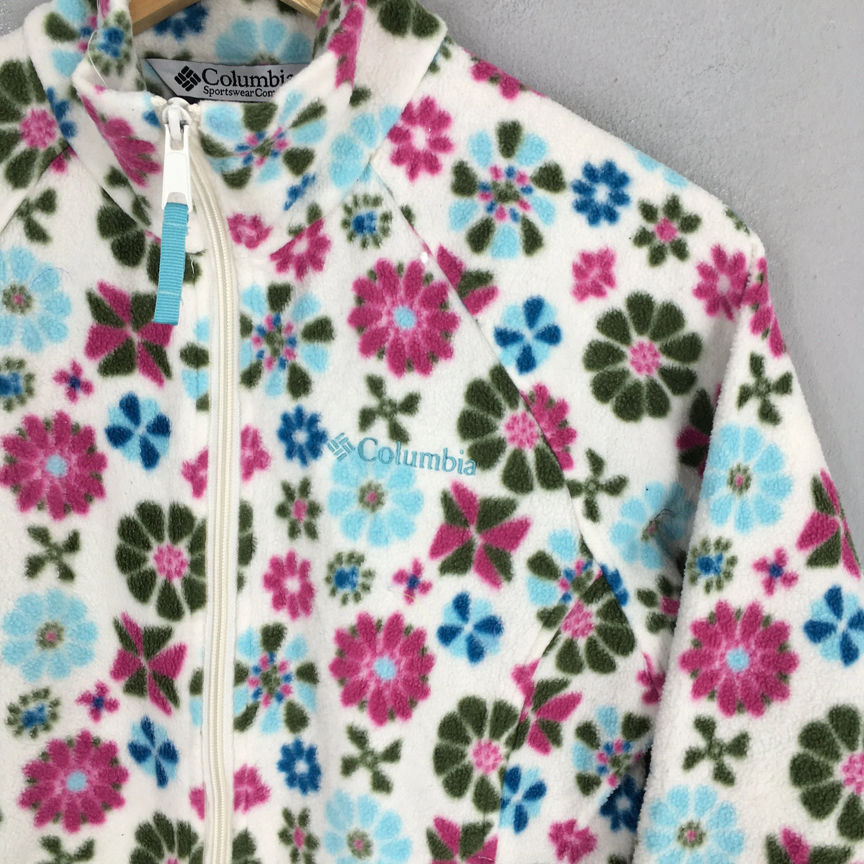 Columbia Sportwear Floral Fleece Jacket Small