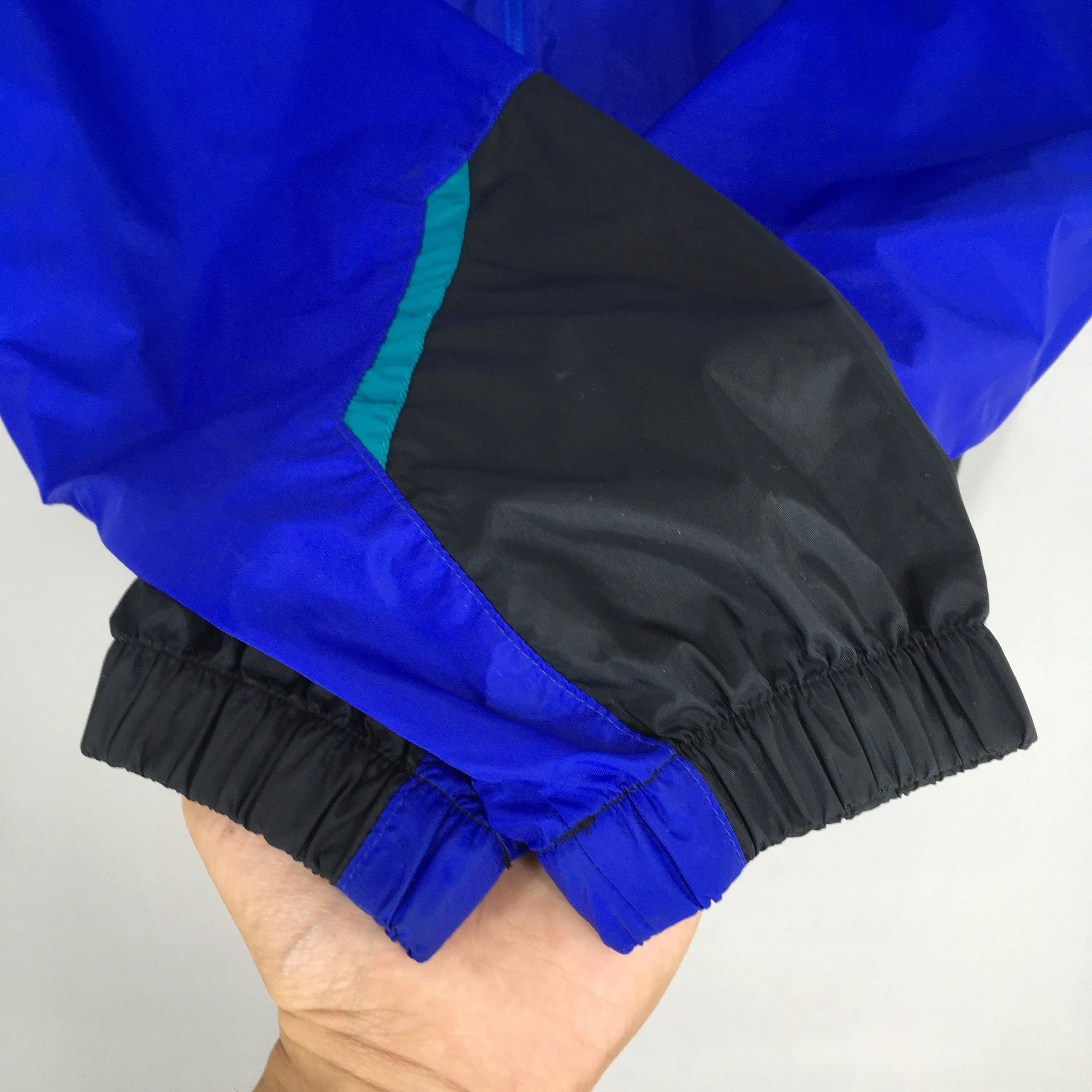 Columbia Windbreaker Anorak Blue Hoodie Jacket Medium