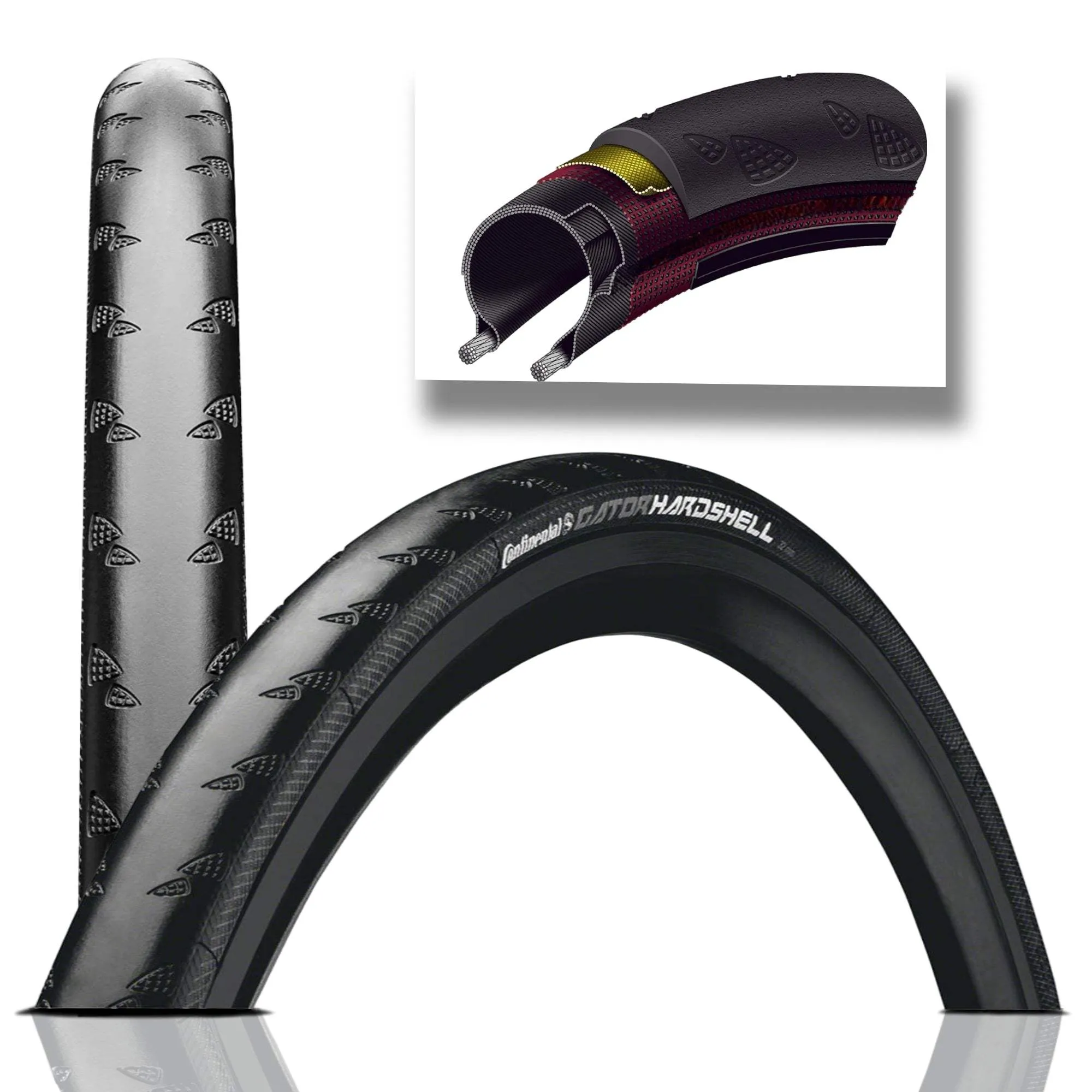 Continental Gatorskin Hardshell Black Edition (23, 25, 28, 32) 1 & 2 Packs