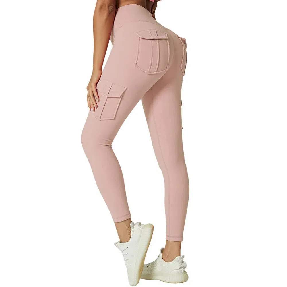 Hot Sale Women Yoga Workout Pocket Leggings High Waist Stretch