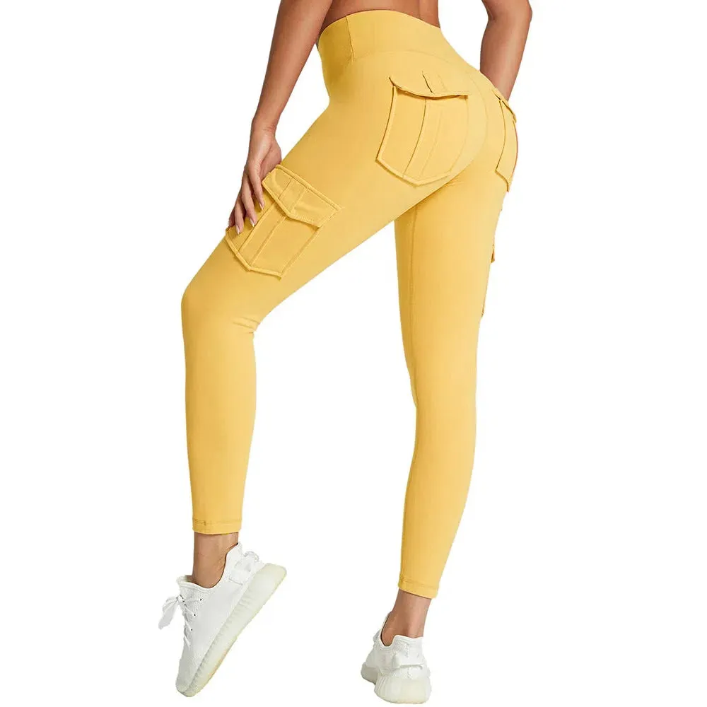 Hot Sale Women Yoga Workout Pocket Leggings High Waist Stretch