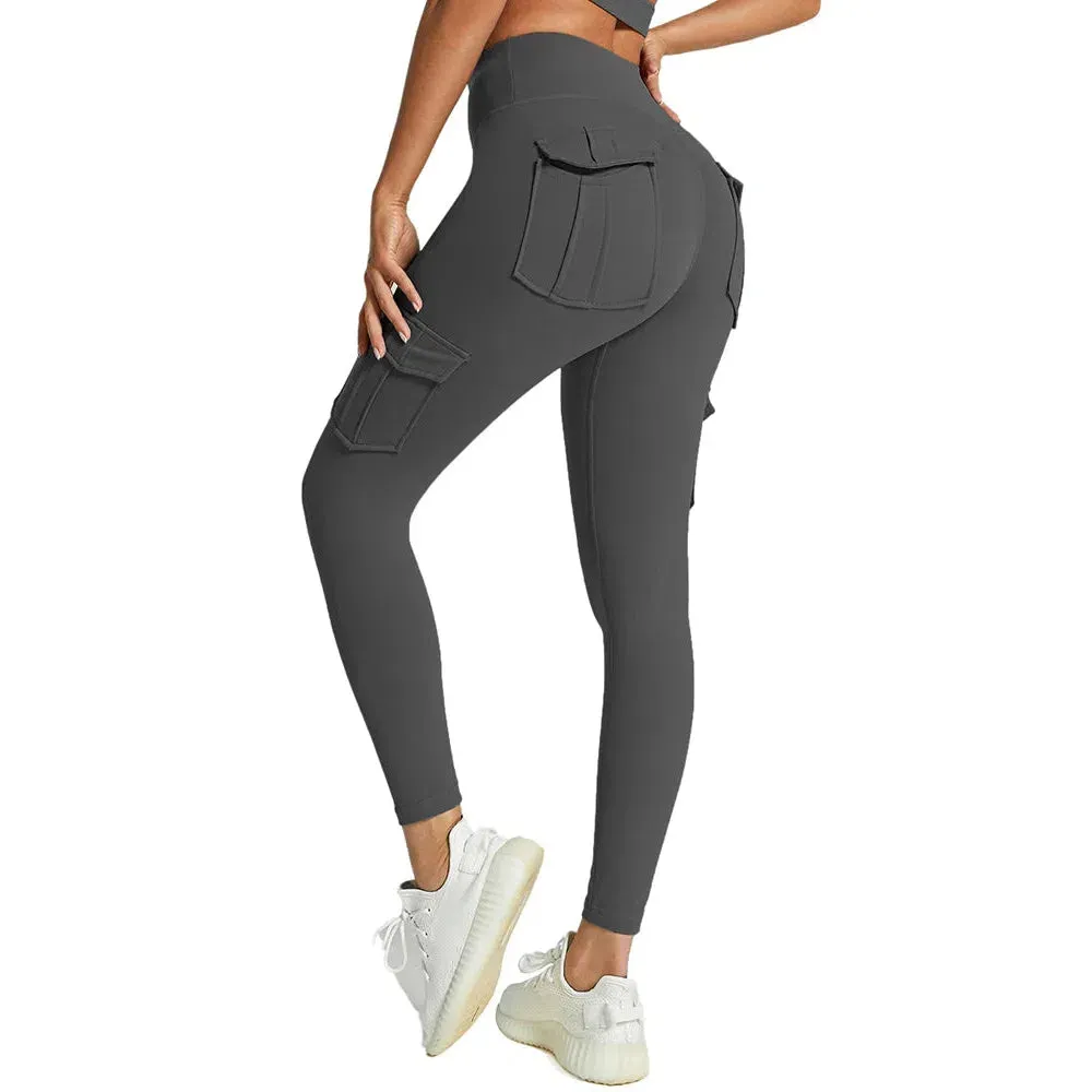 Hot Sale Women Yoga Workout Pocket Leggings High Waist Stretch