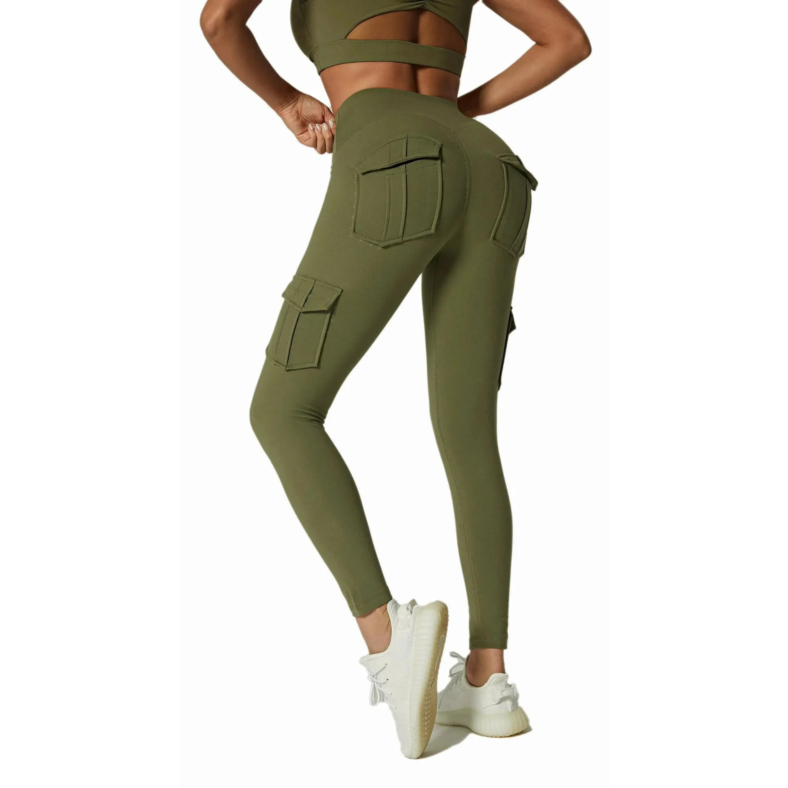 Hot Sale Women Yoga Workout Pocket Leggings High Waist Stretch