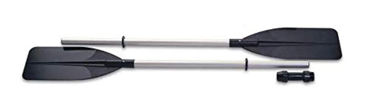 Inflatable Dual Purpose Kayak Paddles Boat Oars & 2 Person Pool Tube Float