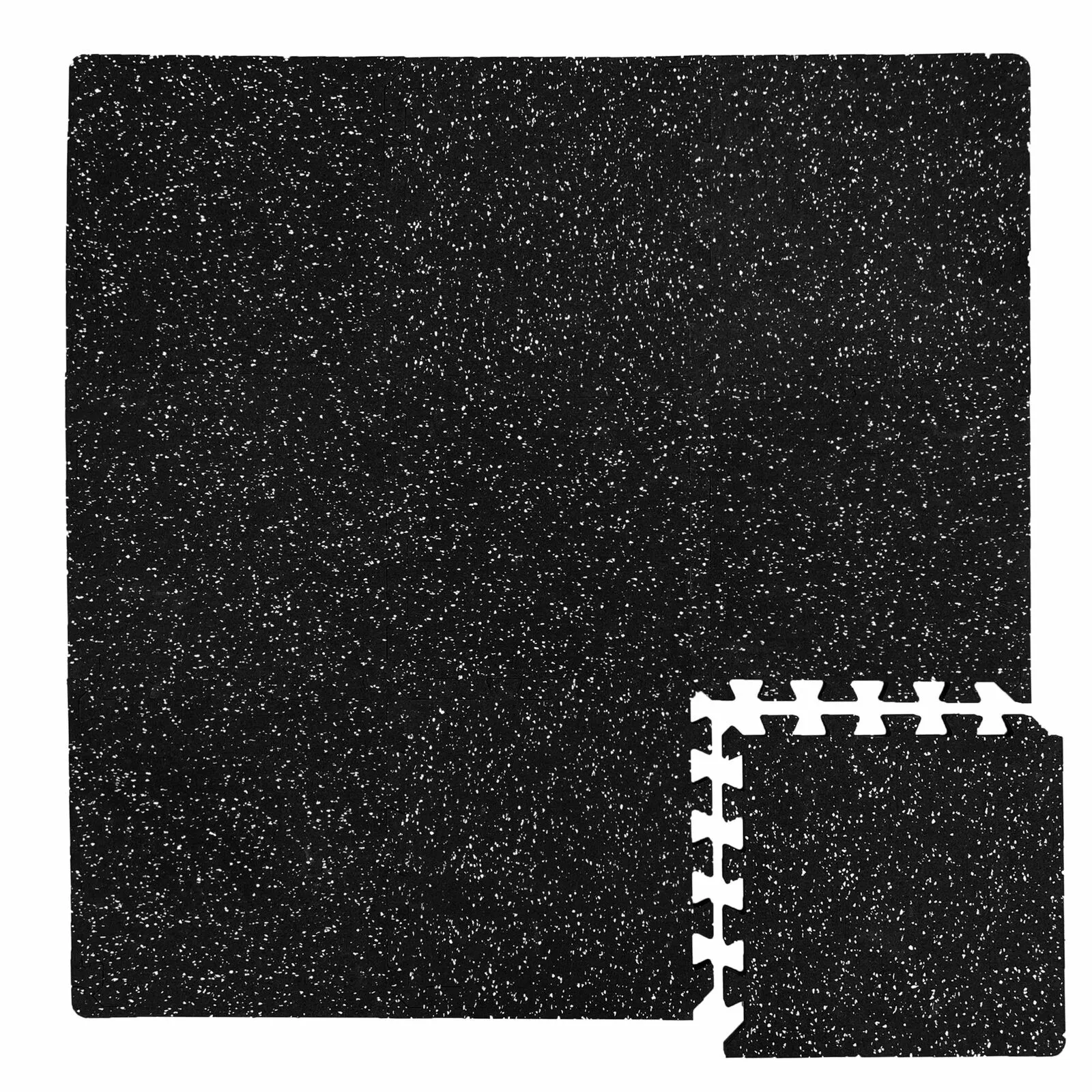 Interlocking Rubber Topped Foam Mats - 62cm x 62cm - 8mm Thick