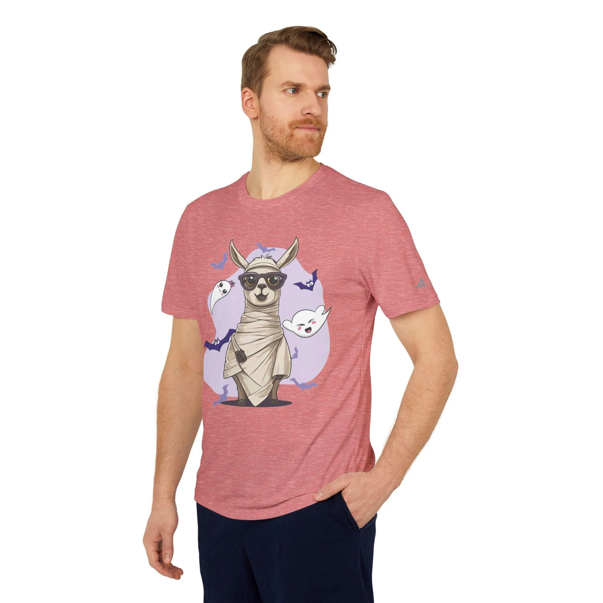 Llama Wrapped Halloween Adidas Unisex Sport T-shirt