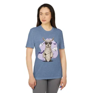 Llama Wrapped Halloween Adidas Unisex Sport T-shirt