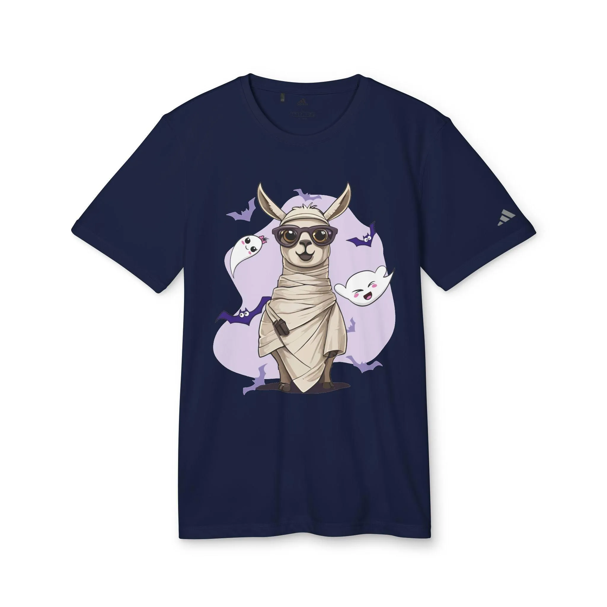 Llama Wrapped Halloween Adidas Unisex Sport T-shirt