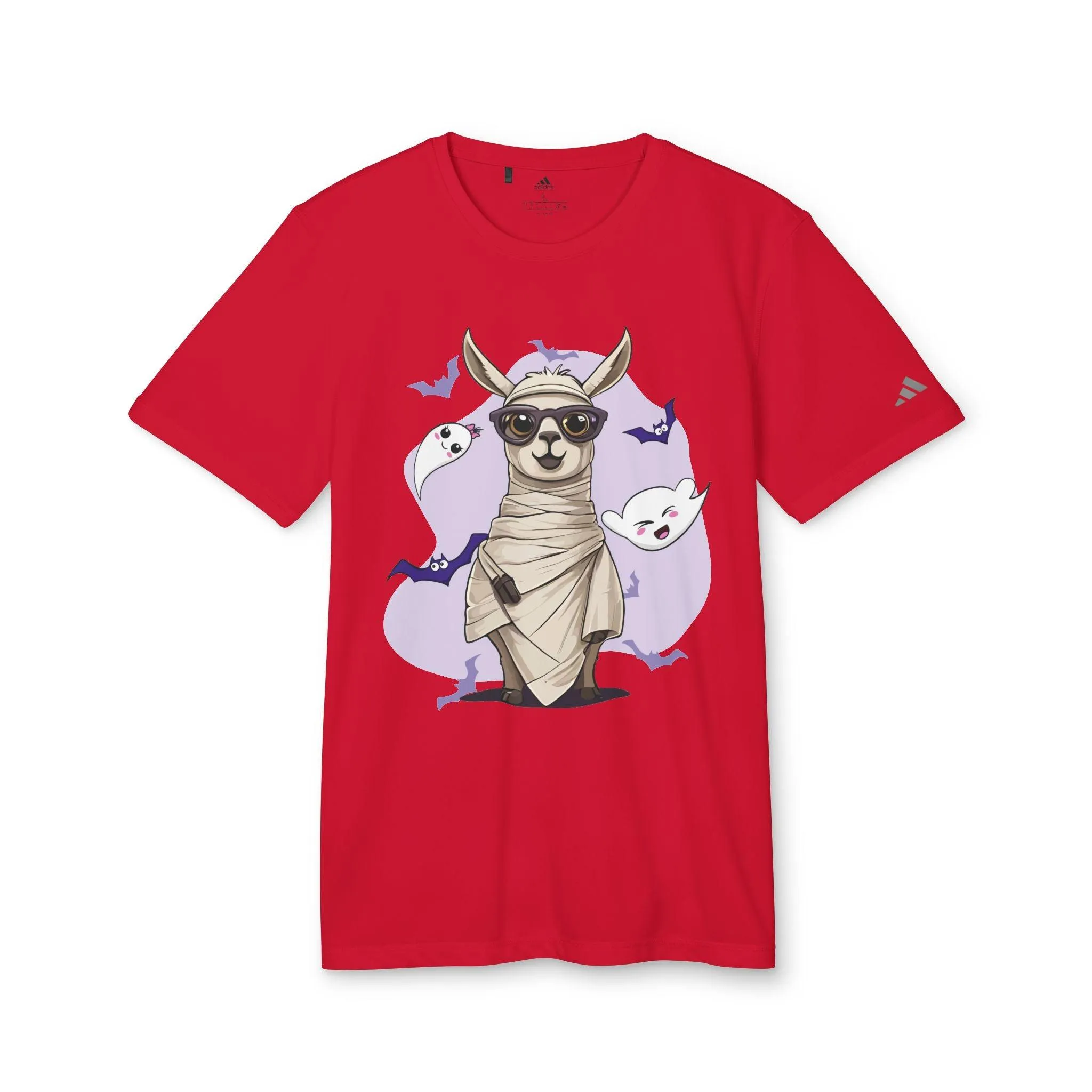 Llama Wrapped Halloween Adidas Unisex Sport T-shirt