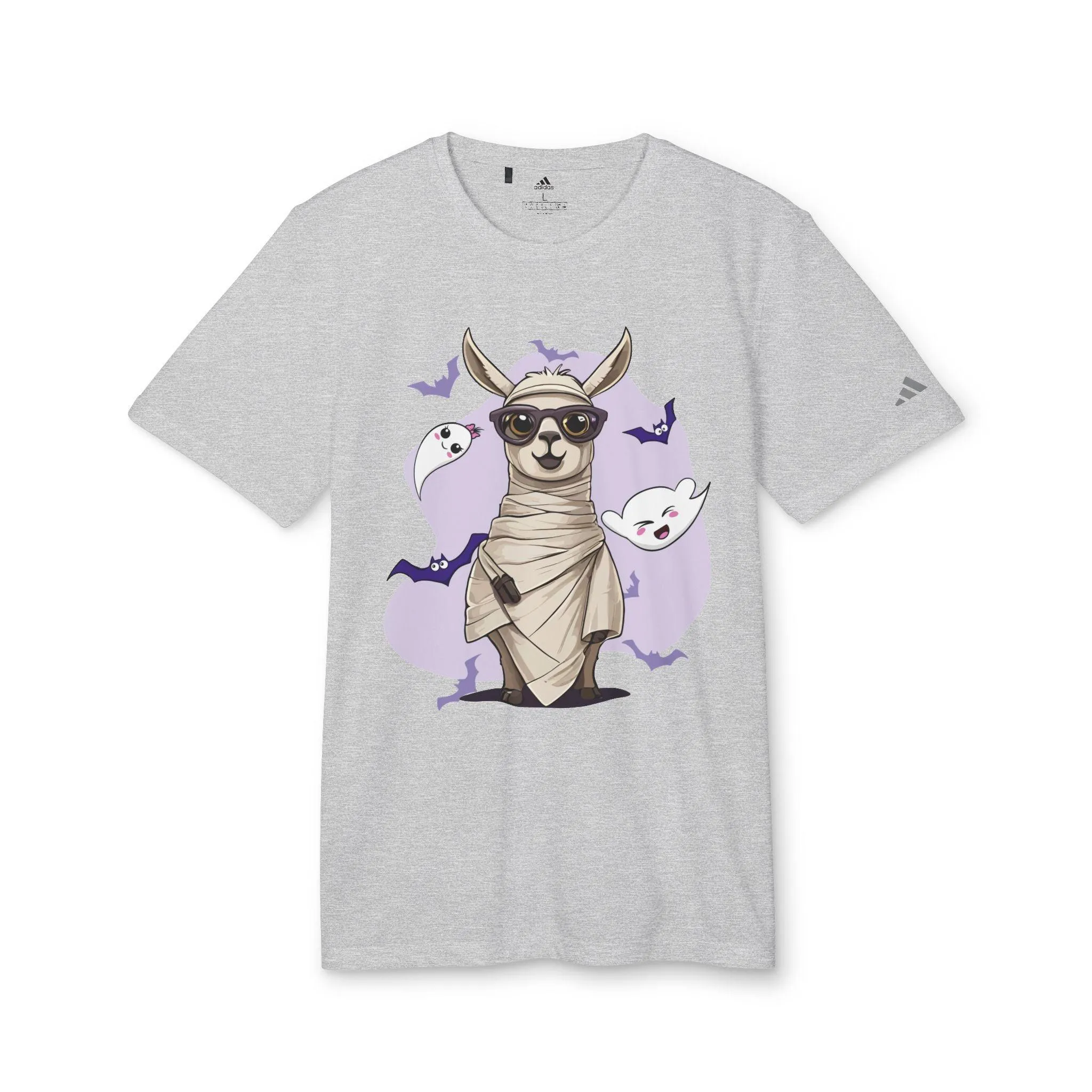 Llama Wrapped Halloween Adidas Unisex Sport T-shirt