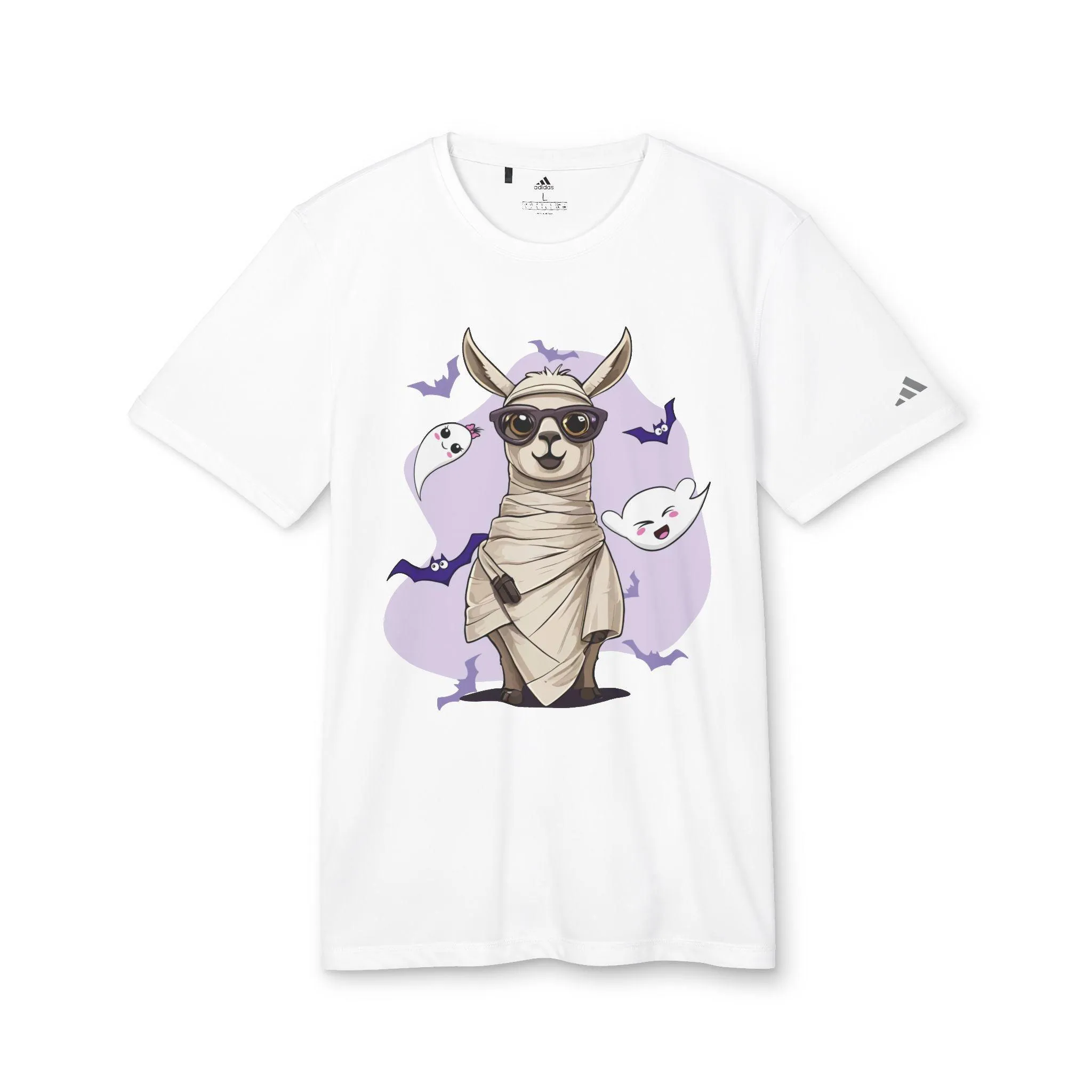Llama Wrapped Halloween Adidas Unisex Sport T-shirt