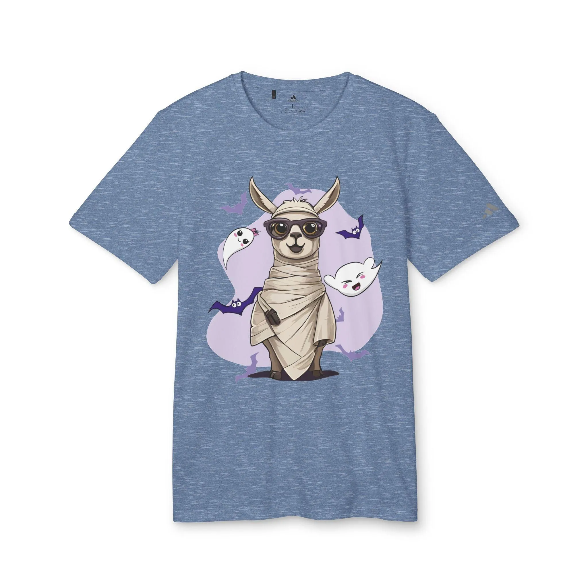 Llama Wrapped Halloween Adidas Unisex Sport T-shirt