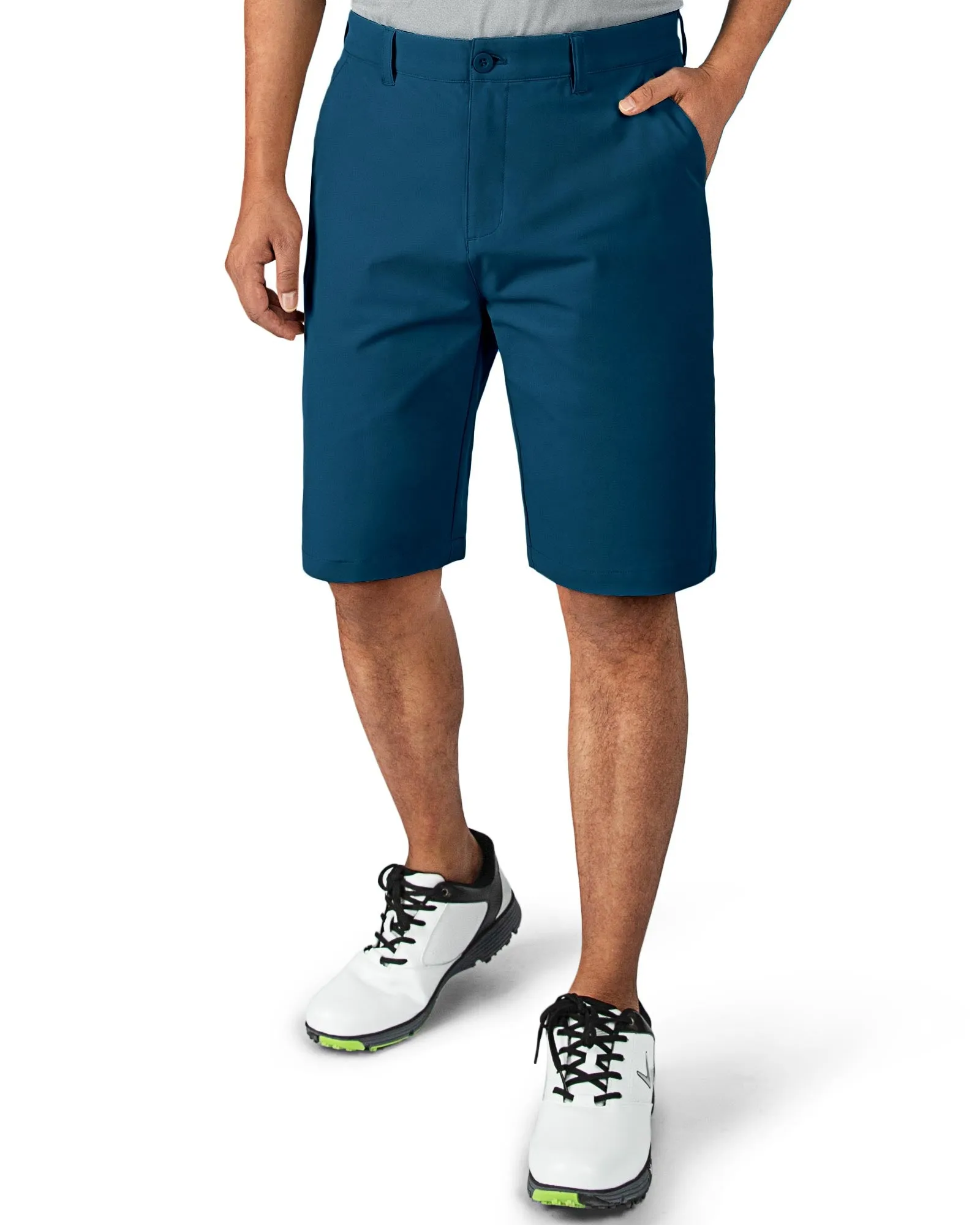 Men's 10" UPF 40  Water-Resistant Golf Shorts with 5 Pockets