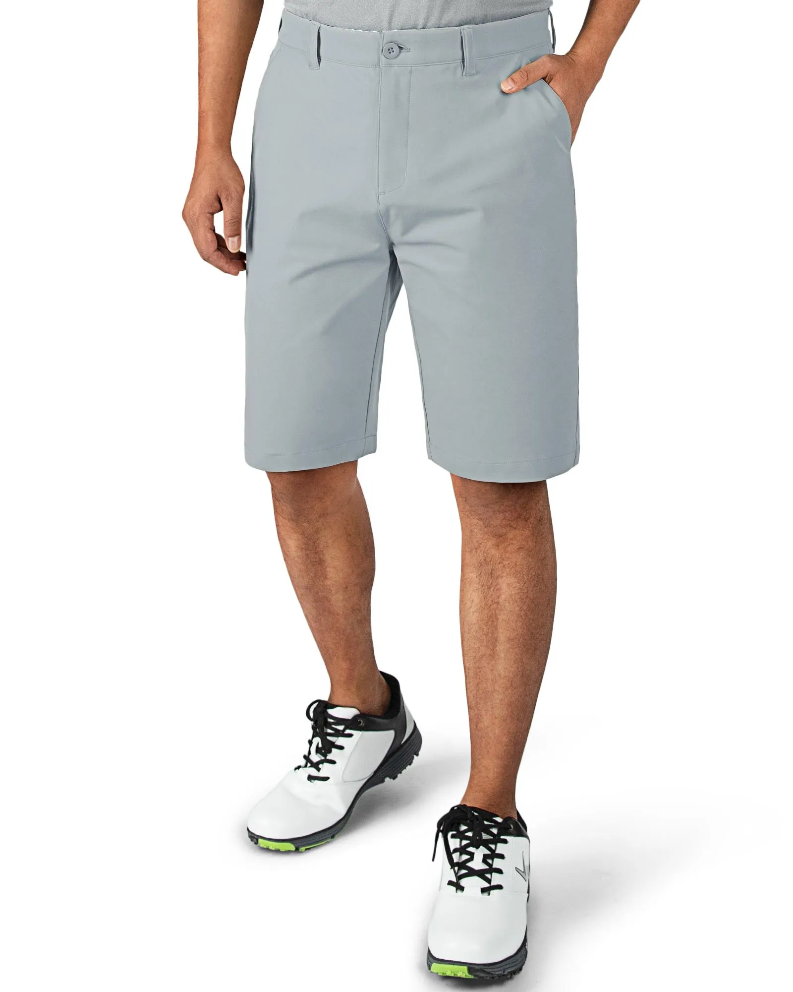 Men's 10" UPF 40  Water-Resistant Golf Shorts with 5 Pockets