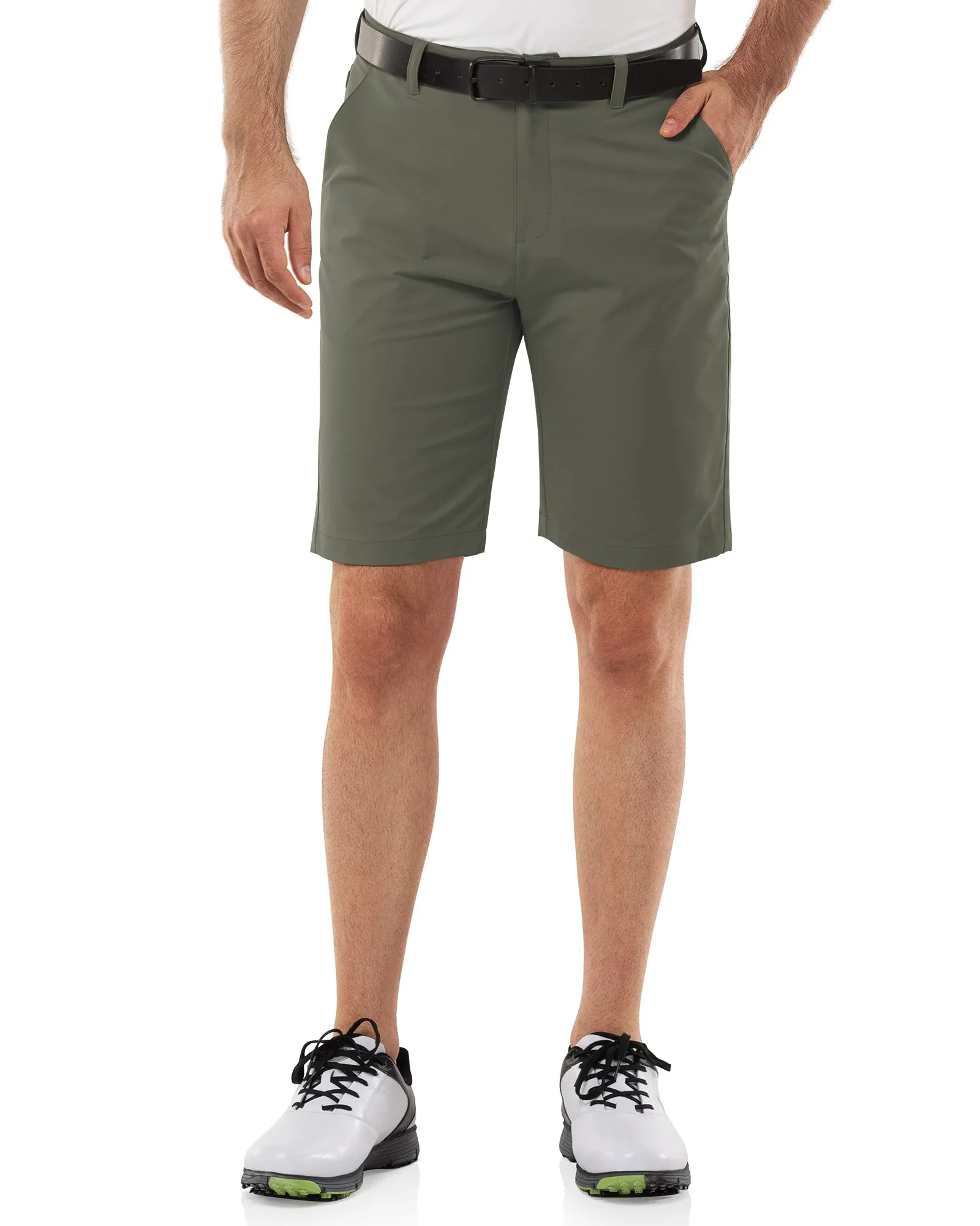 Men's 10" UPF 40  Water-Resistant Golf Shorts with 5 Pockets