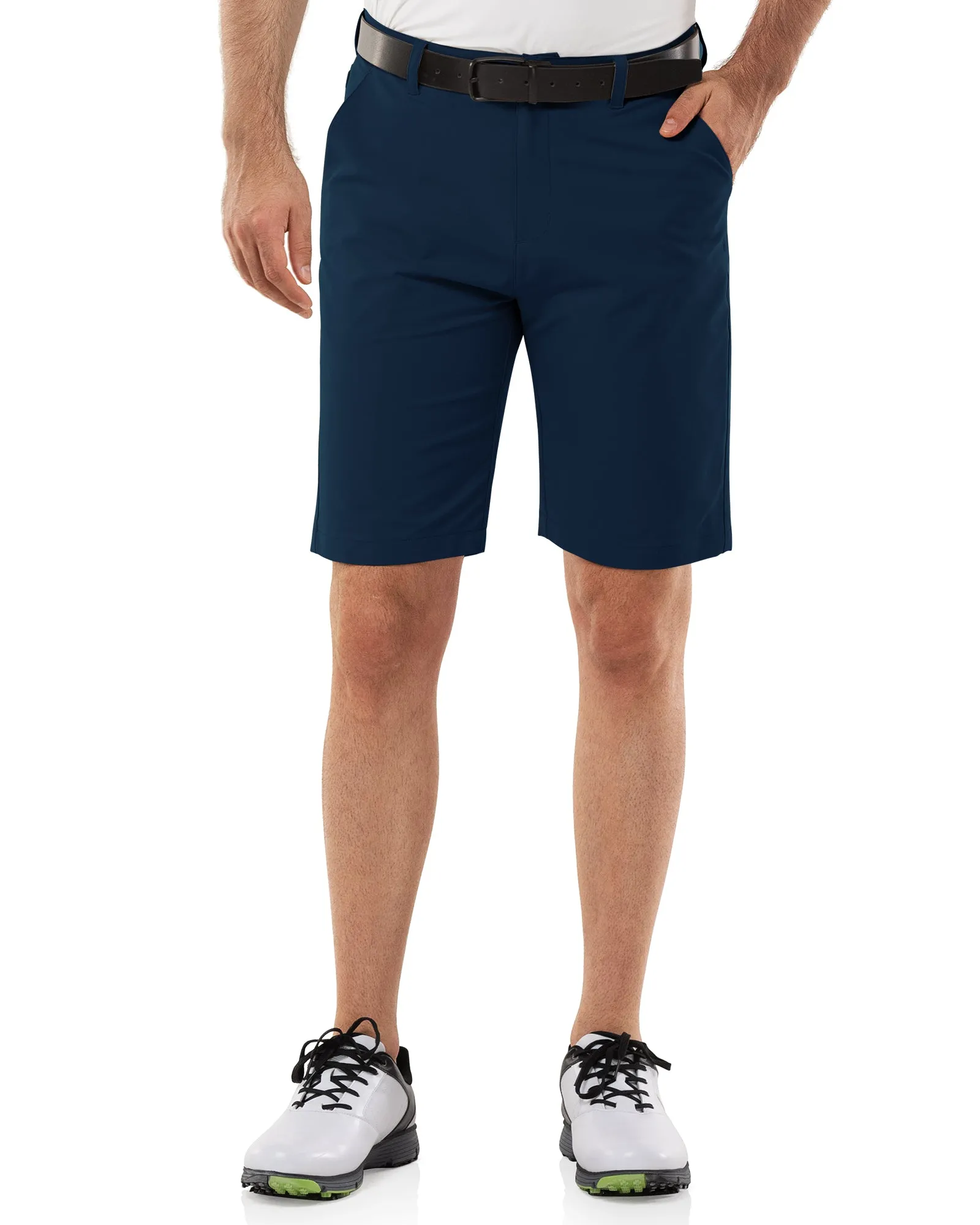 Men's 10" UPF 40  Water-Resistant Golf Shorts with 5 Pockets