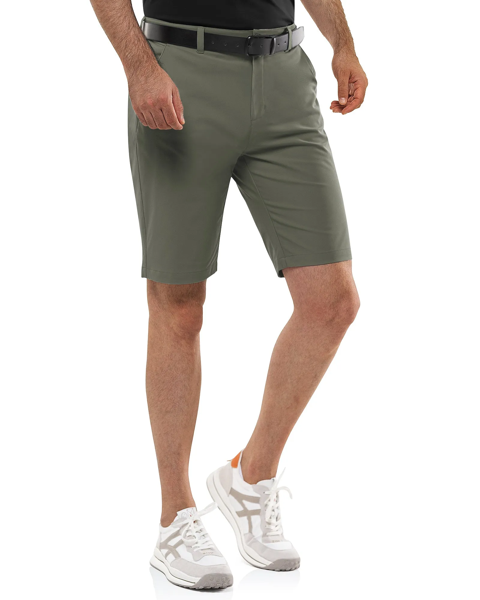 Men's 10" UPF 40  Water-Resistant Golf Shorts with 5 Pockets