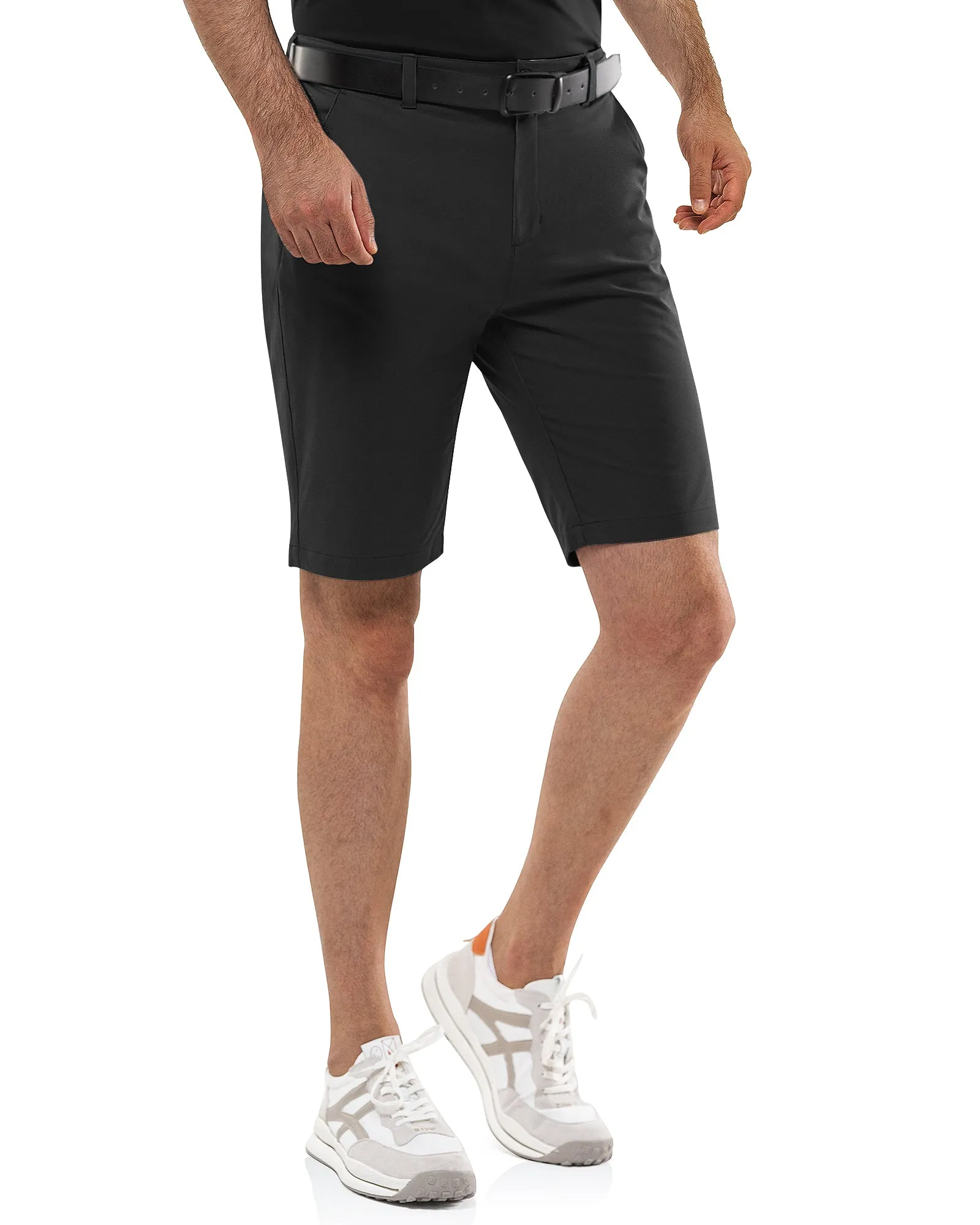 Men's 10" UPF 40  Water-Resistant Golf Shorts with 5 Pockets