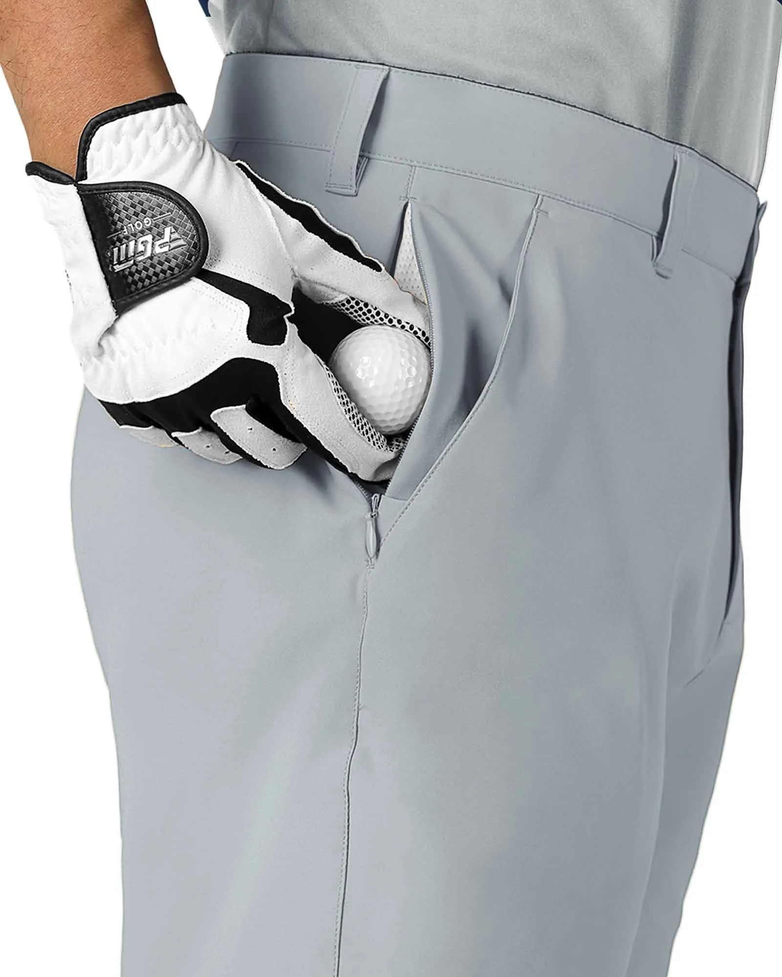 Men's 10" UPF 40  Water-Resistant Golf Shorts with 5 Pockets