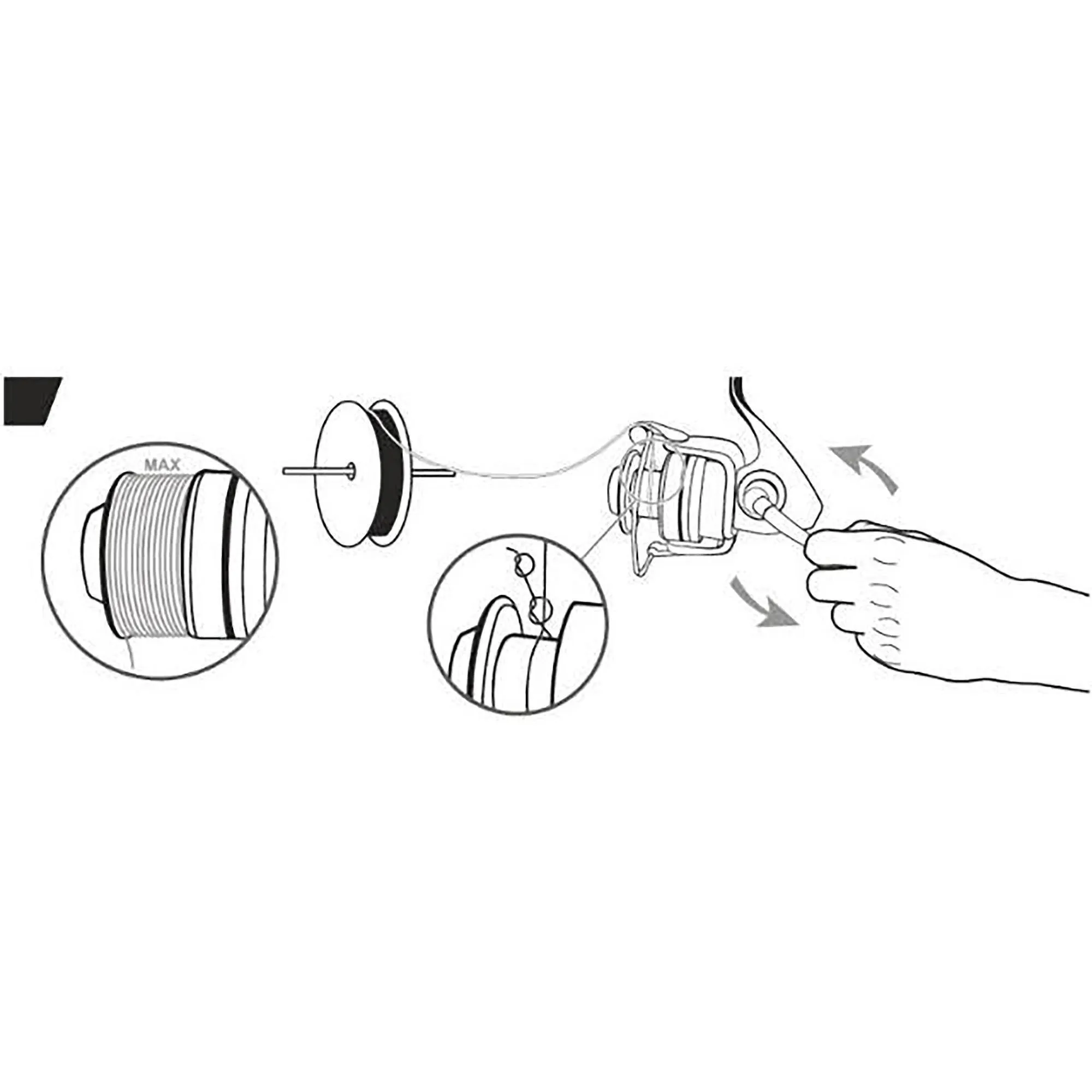 Monofilament main line, abrasion resistant 1000 m for fishing in the white sea CAPERLAN, white