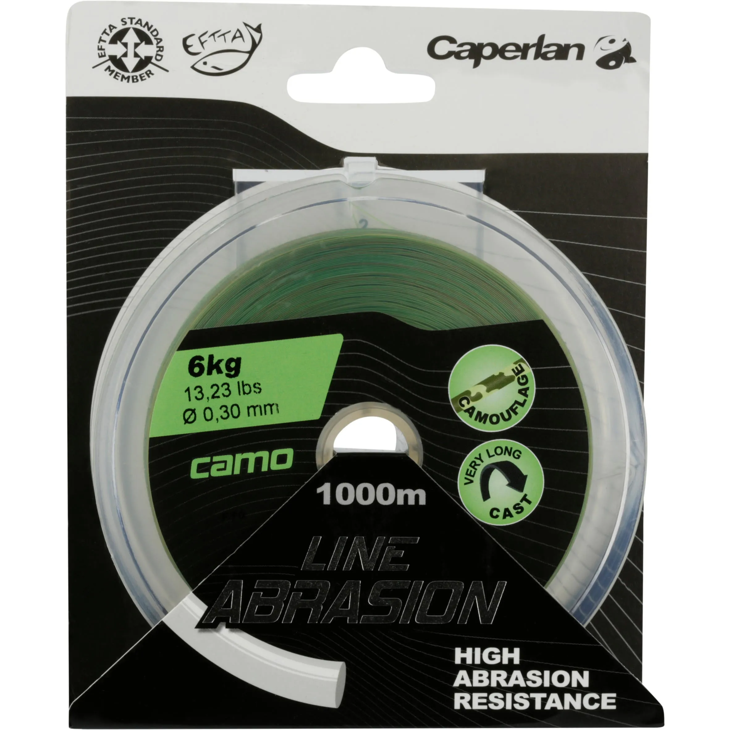 Monofilament main line, abrasion resistant 1000 m for fishing in the white sea CAPERLAN, white