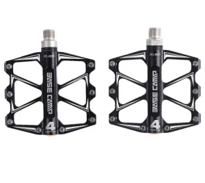 Mountain Bike Flat Pedals with 4 Ball Bearings Ultralight
