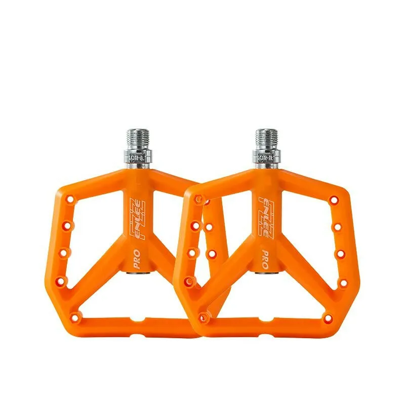 Mountain Bike Ultra Light Nylon Platform Pedal For Bicycle Footrest Clipless Pedals Flat Bearing Footrest Mtb Foot Rest Cycling