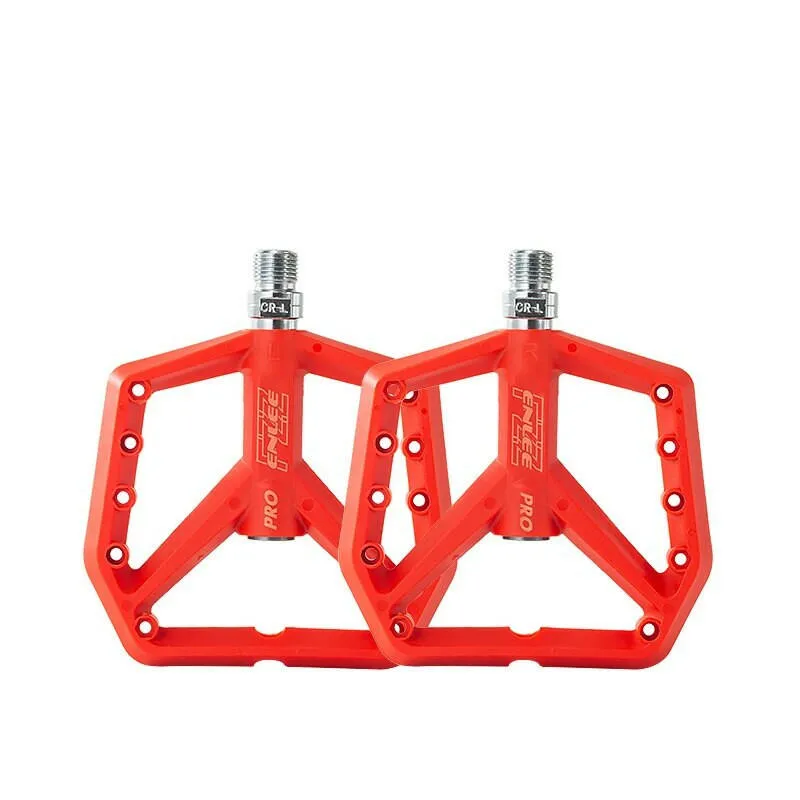 Mountain Bike Ultra Light Nylon Platform Pedal For Bicycle Footrest Clipless Pedals Flat Bearing Footrest Mtb Foot Rest Cycling