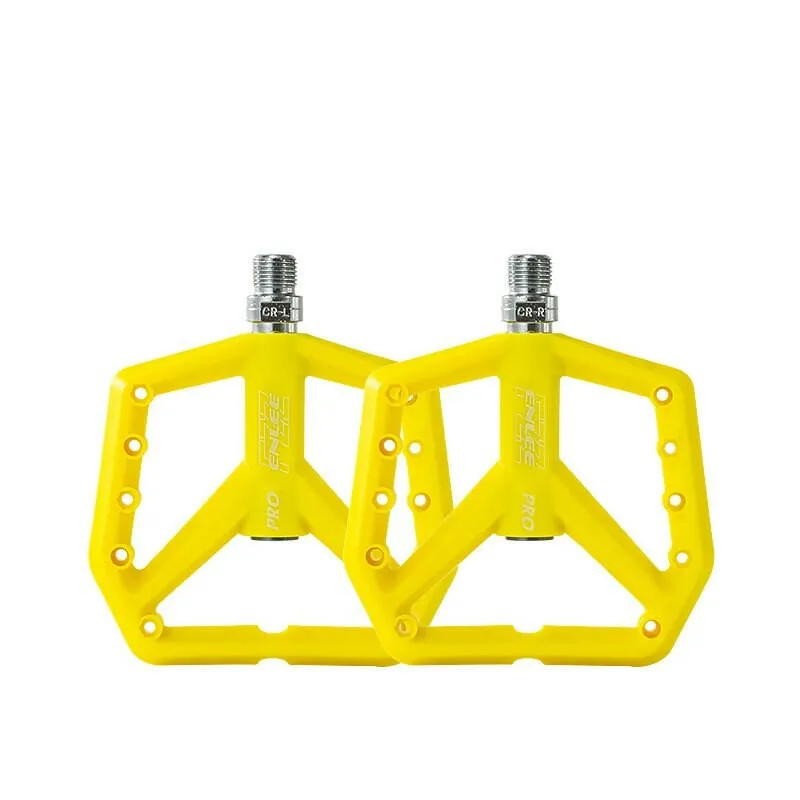 Mountain Bike Ultra Light Nylon Platform Pedal For Bicycle Footrest Clipless Pedals Flat Bearing Footrest Mtb Foot Rest Cycling