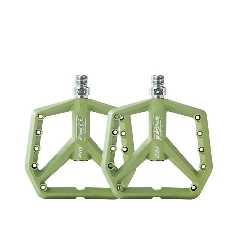 Mountain Bike Ultra Light Nylon Platform Pedal For Bicycle Footrest Clipless Pedals Flat Bearing Footrest Mtb Foot Rest Cycling